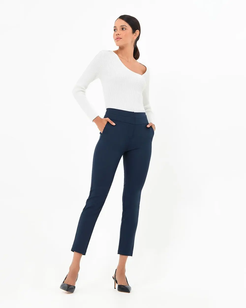 Forcast Clothing - Myah Double Waistband Pants