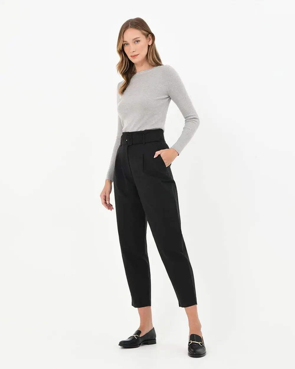 Forcast Clothing - Lucille Highwaist Belted Pants