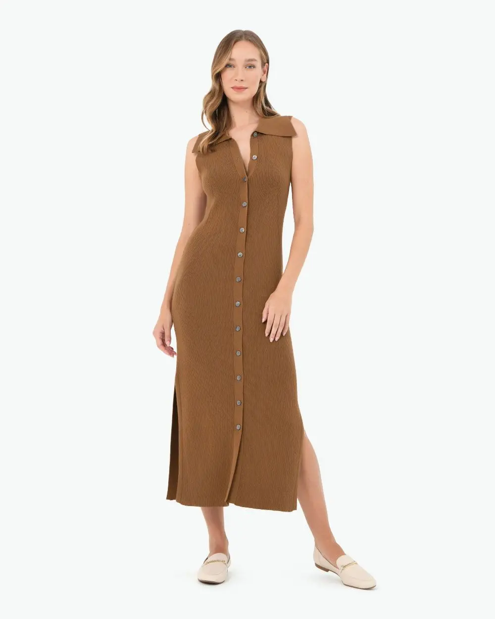 Forcast Clothing - Kita Polo Collar Knit Dress