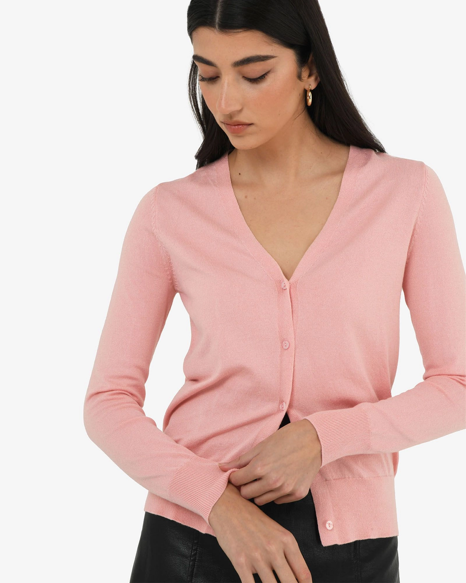 Forcast Clothing - Nicolette V-Neck Knit Cardigan