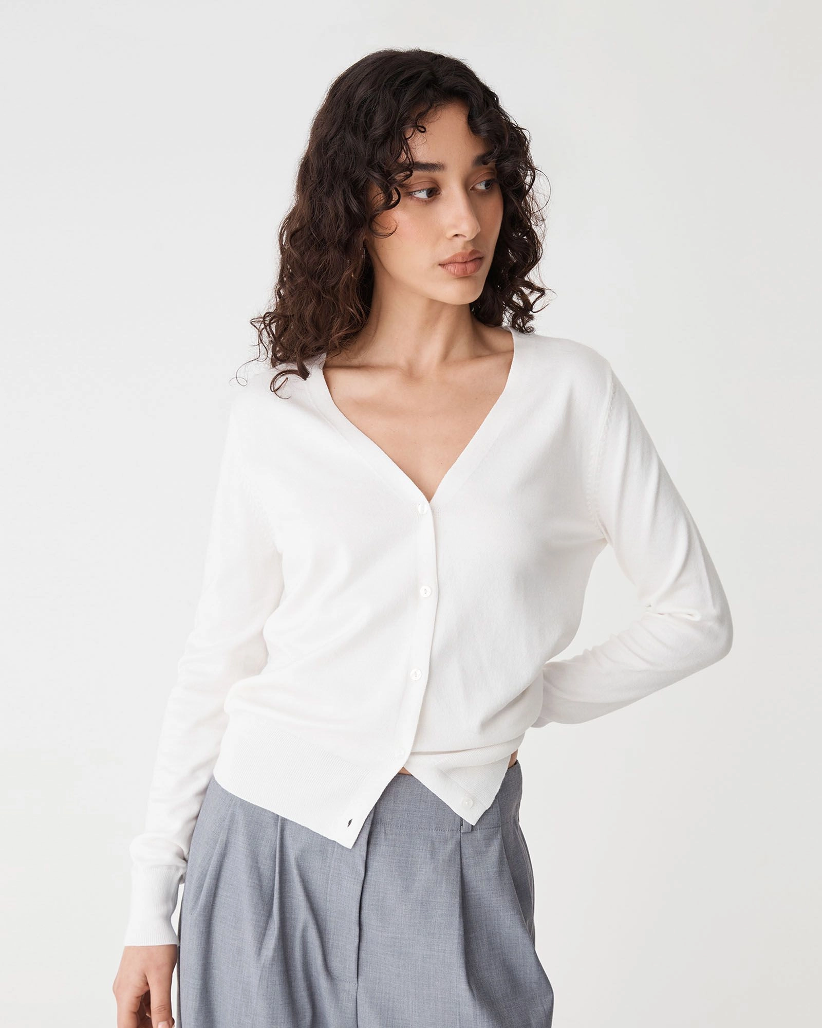 Forcast Clothing - Nicolette V-Neck Knit Cardigan