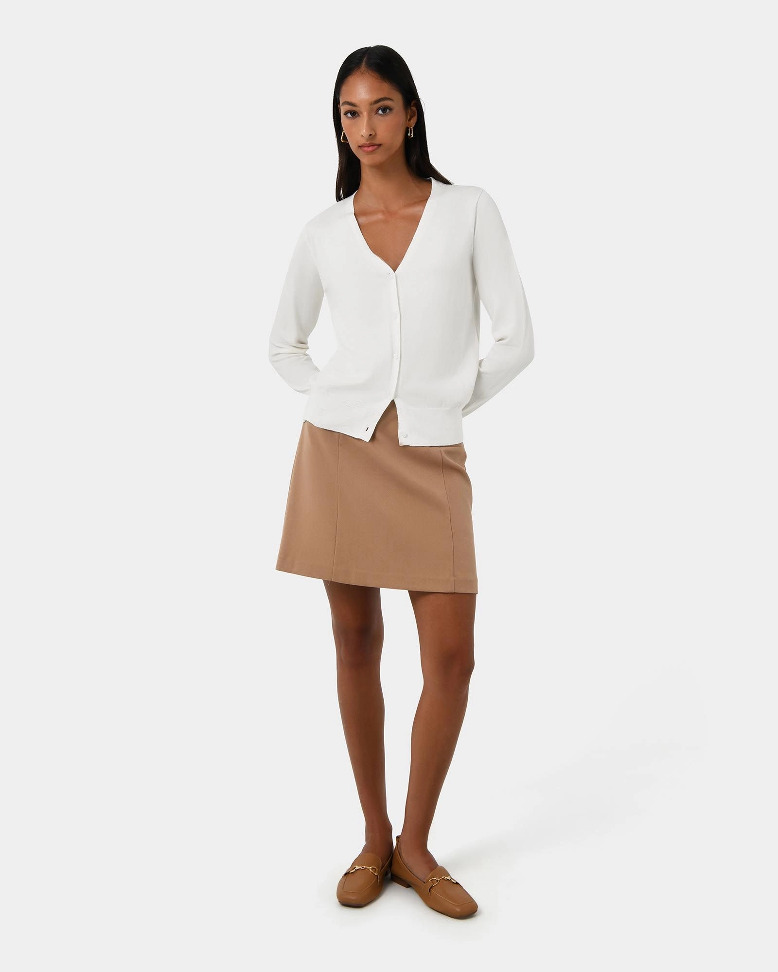 Forcast Clothing - Nicolette V-Neck Knit Cardigan