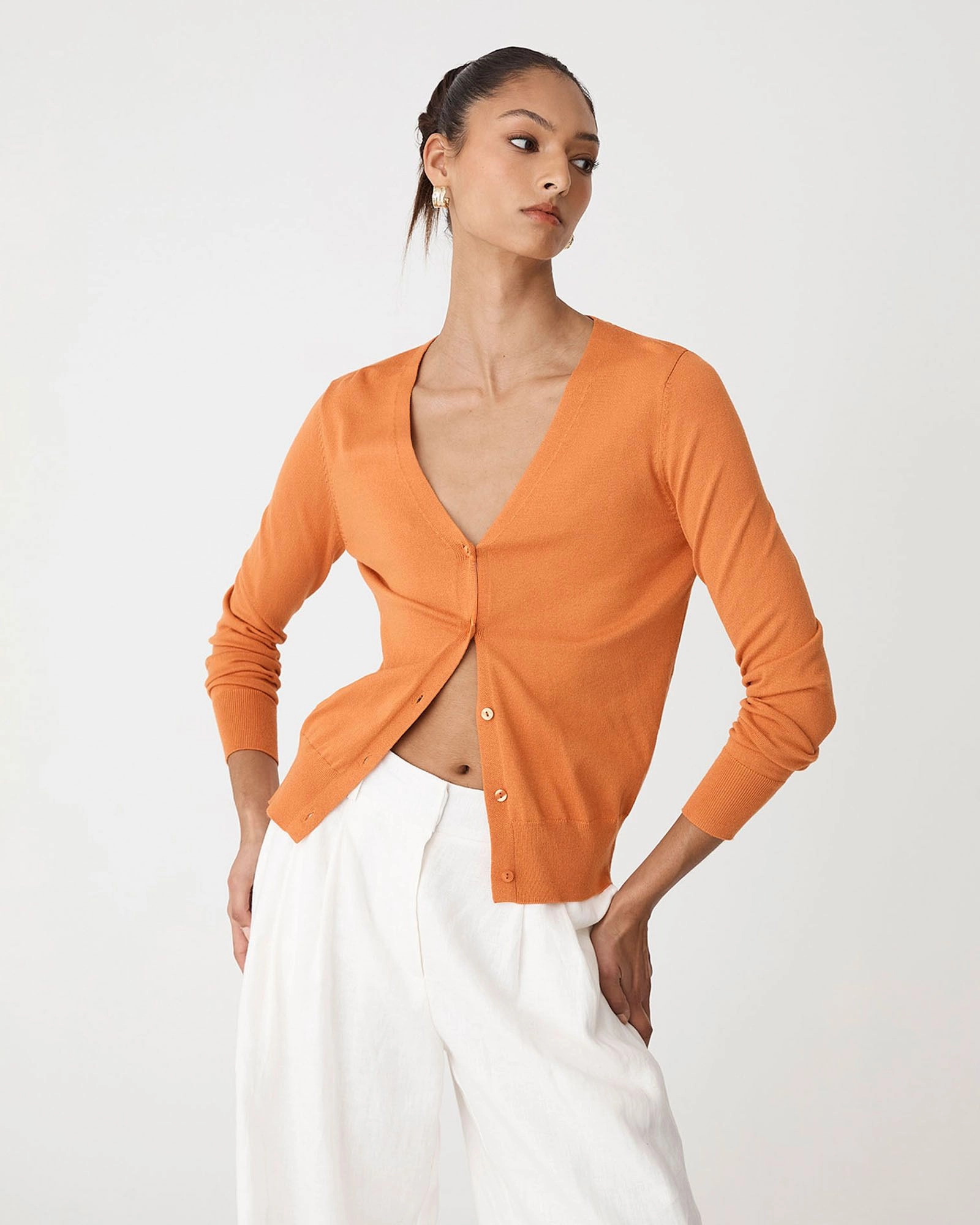 Forcast Clothing - Nicolette V-Neck Knit Cardigan