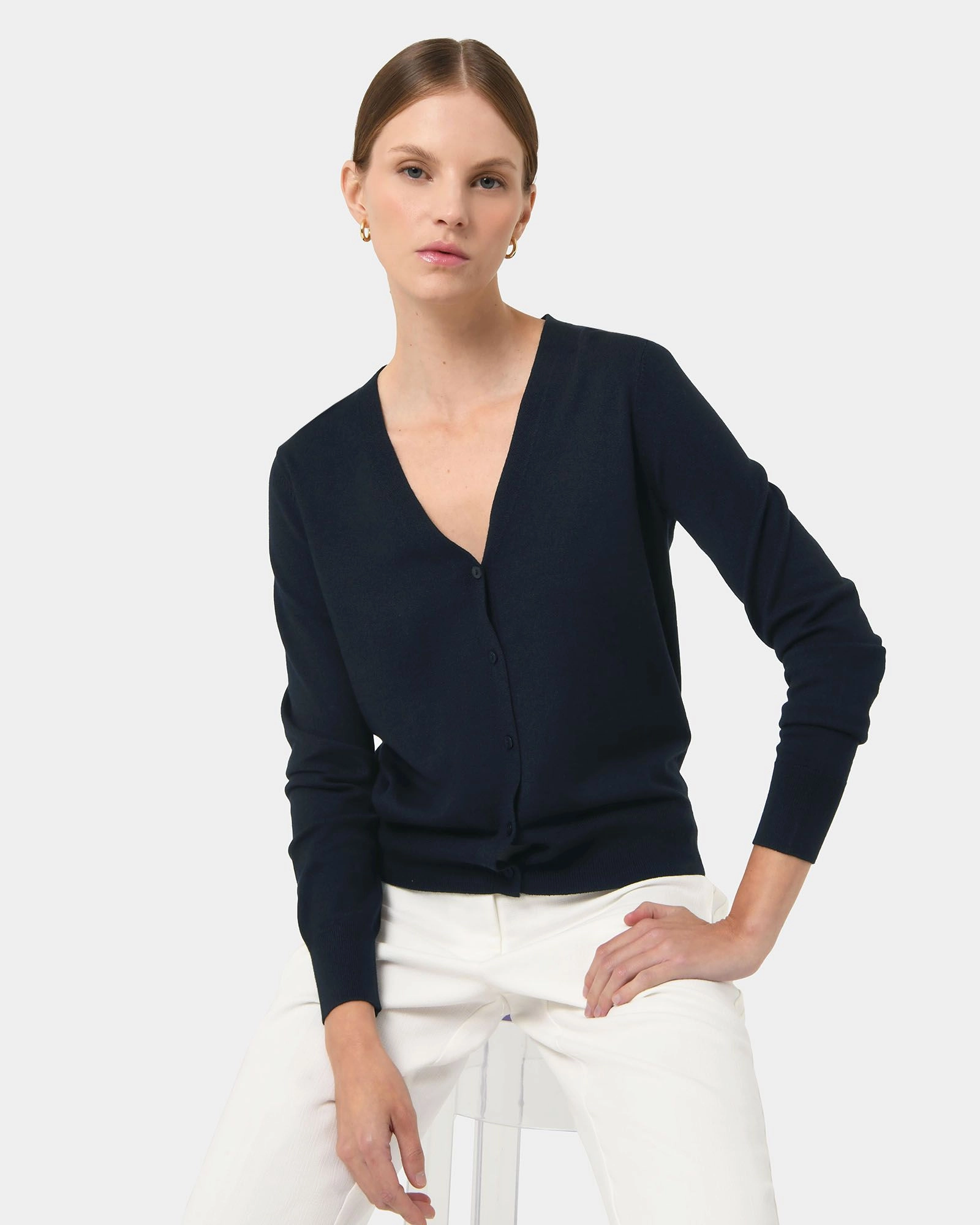 DIOR 25S V-NECK KNIT CARDIGAN 698