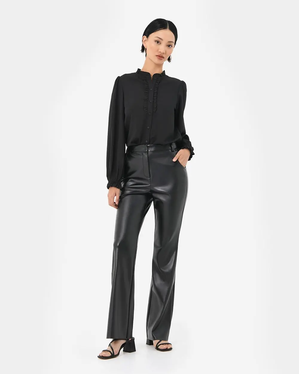 Forcast Clothing - Racquel Faux Leather Pants