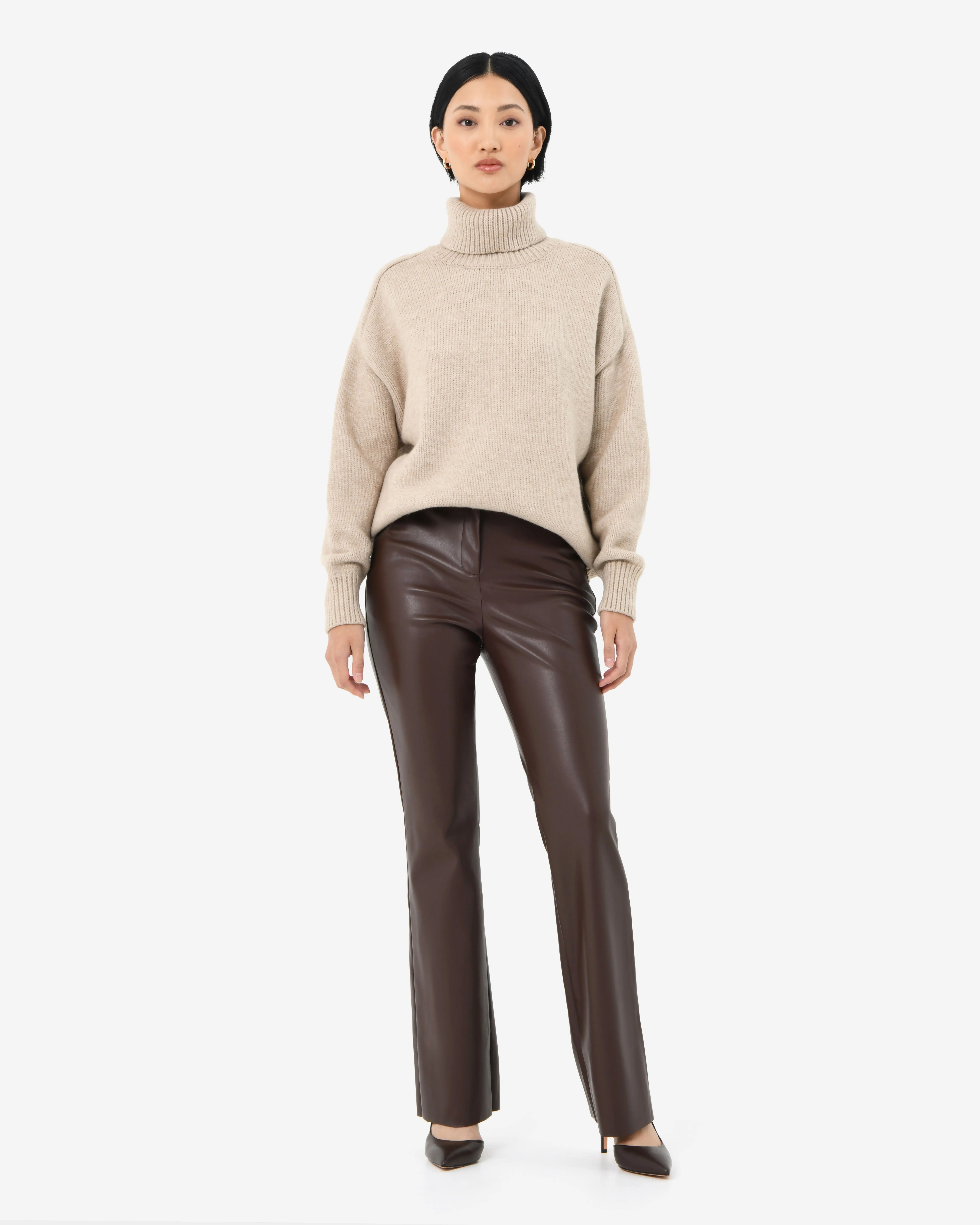 Forcast Clothing - Racquel Faux Leather Pants