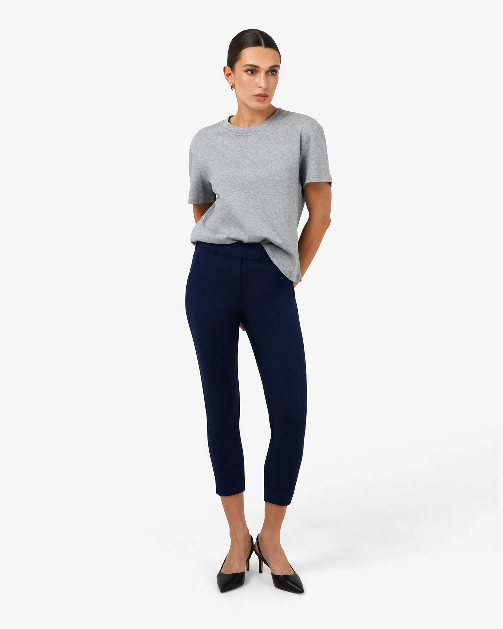 Forcast Clothing - Josie 2 Cropped Notch Pants