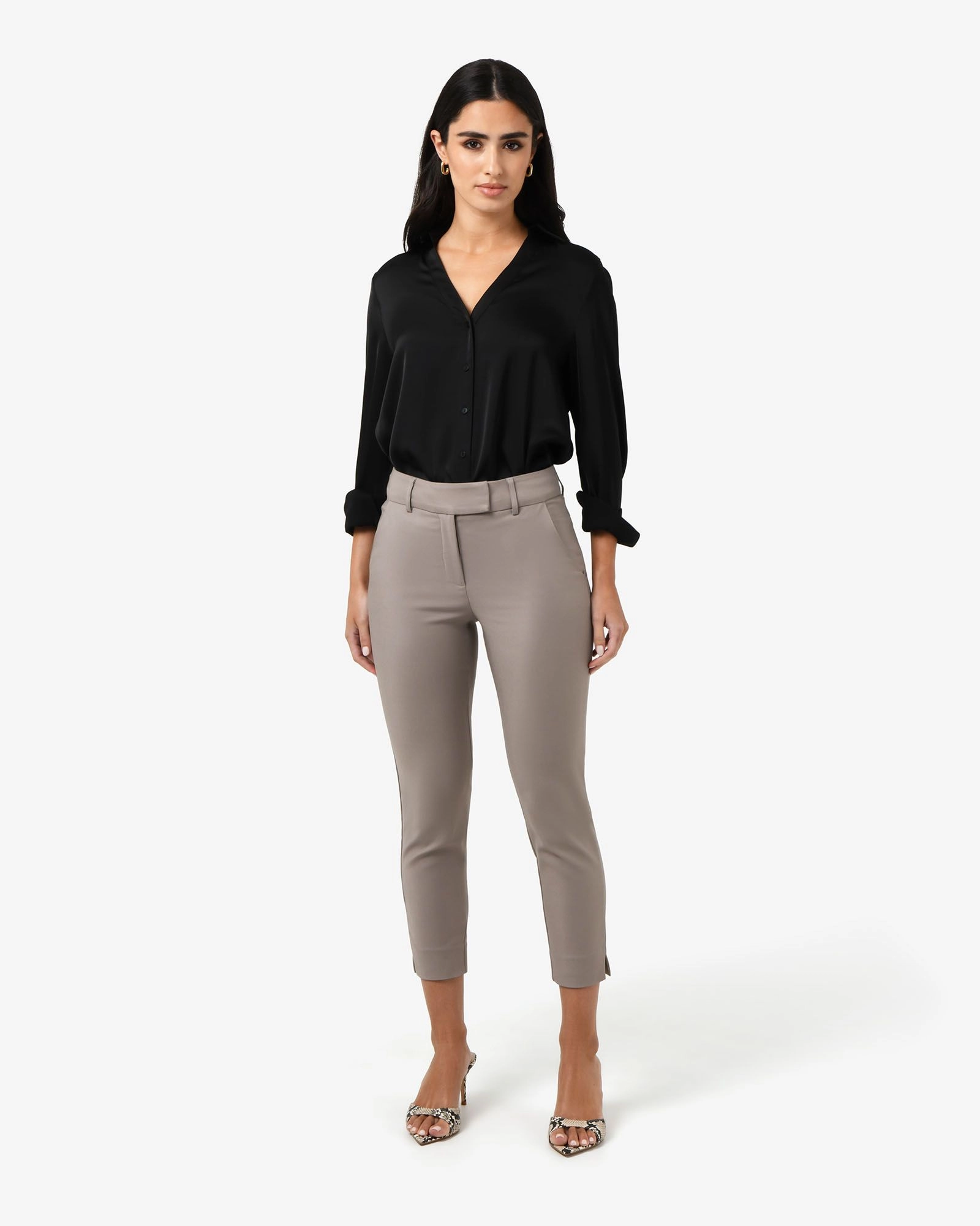 Forcast Clothing - Josie 2 Cropped Notch Pants