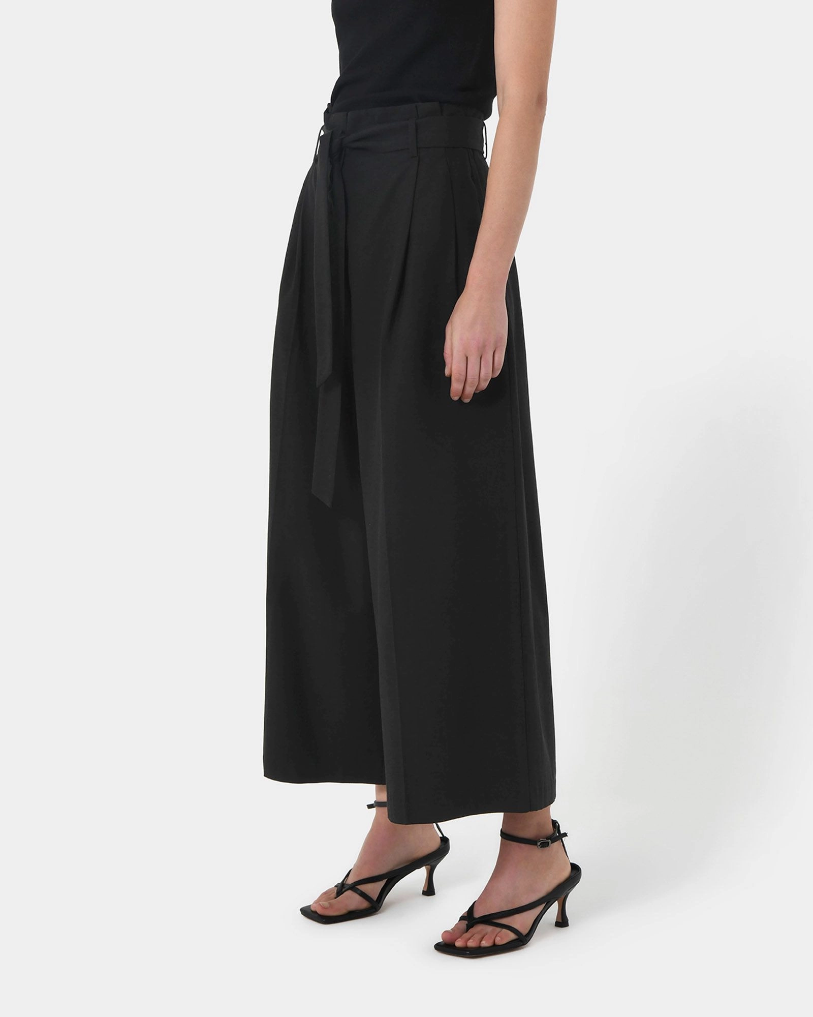 Forcast Clothing - Novah Paper Back Waist Culottes