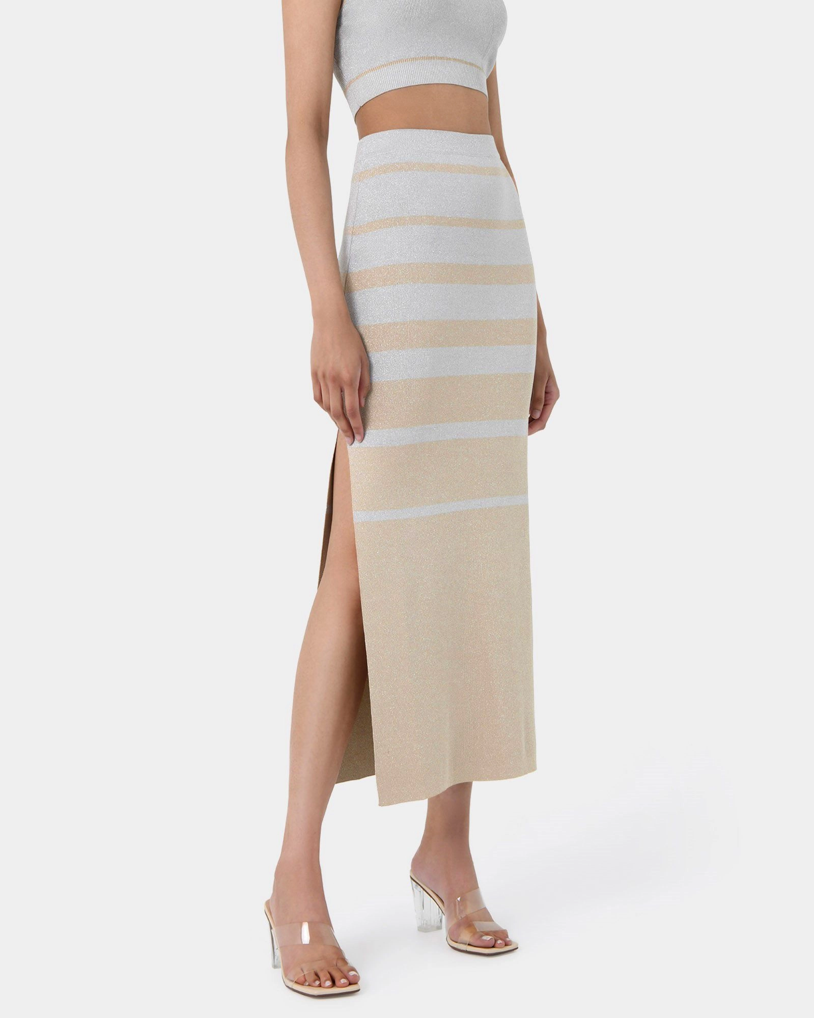 Forcast Clothing - Shay Lurex Knit Skirt