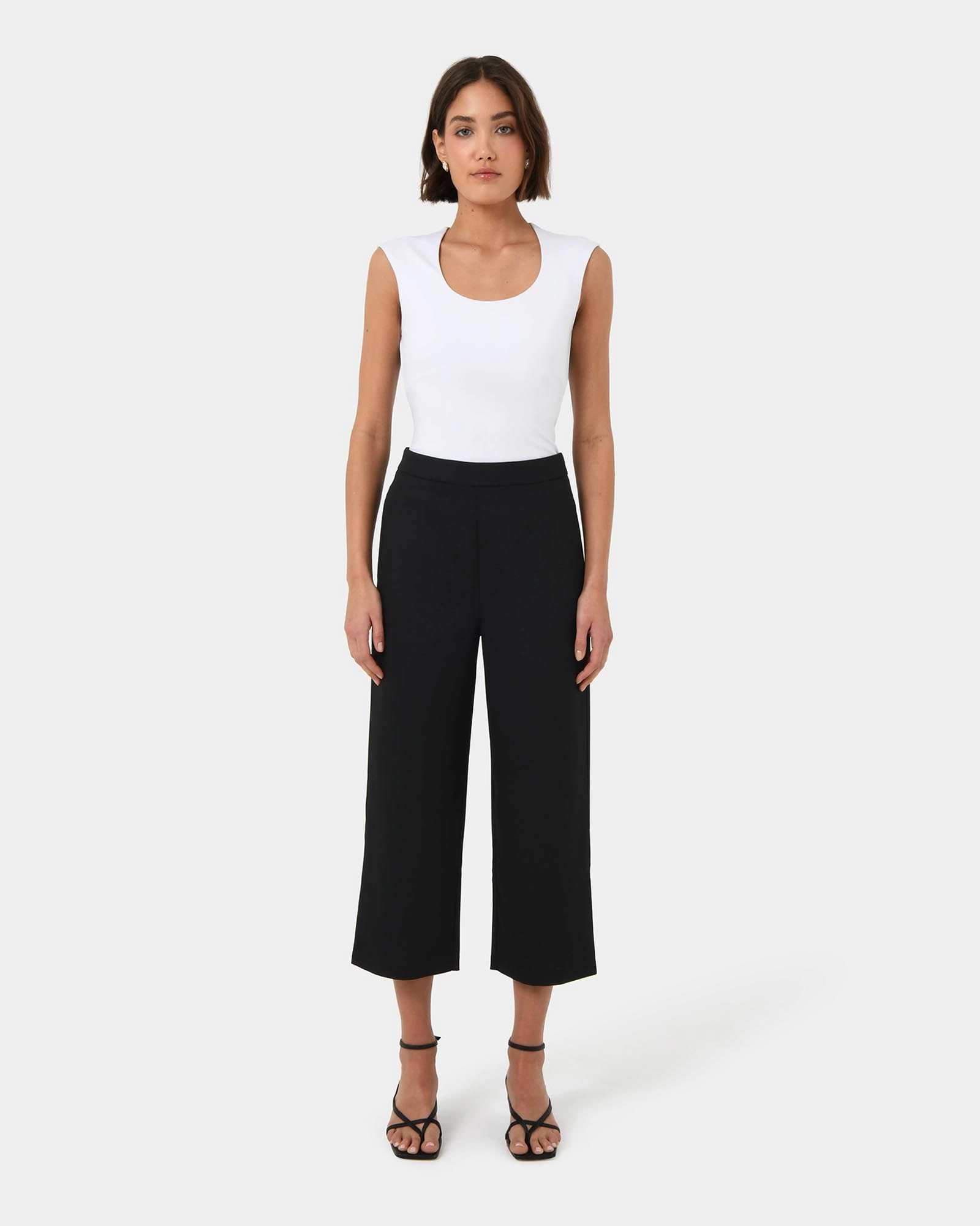 Forcast Clothing - Soho Rounded Square Neck Top