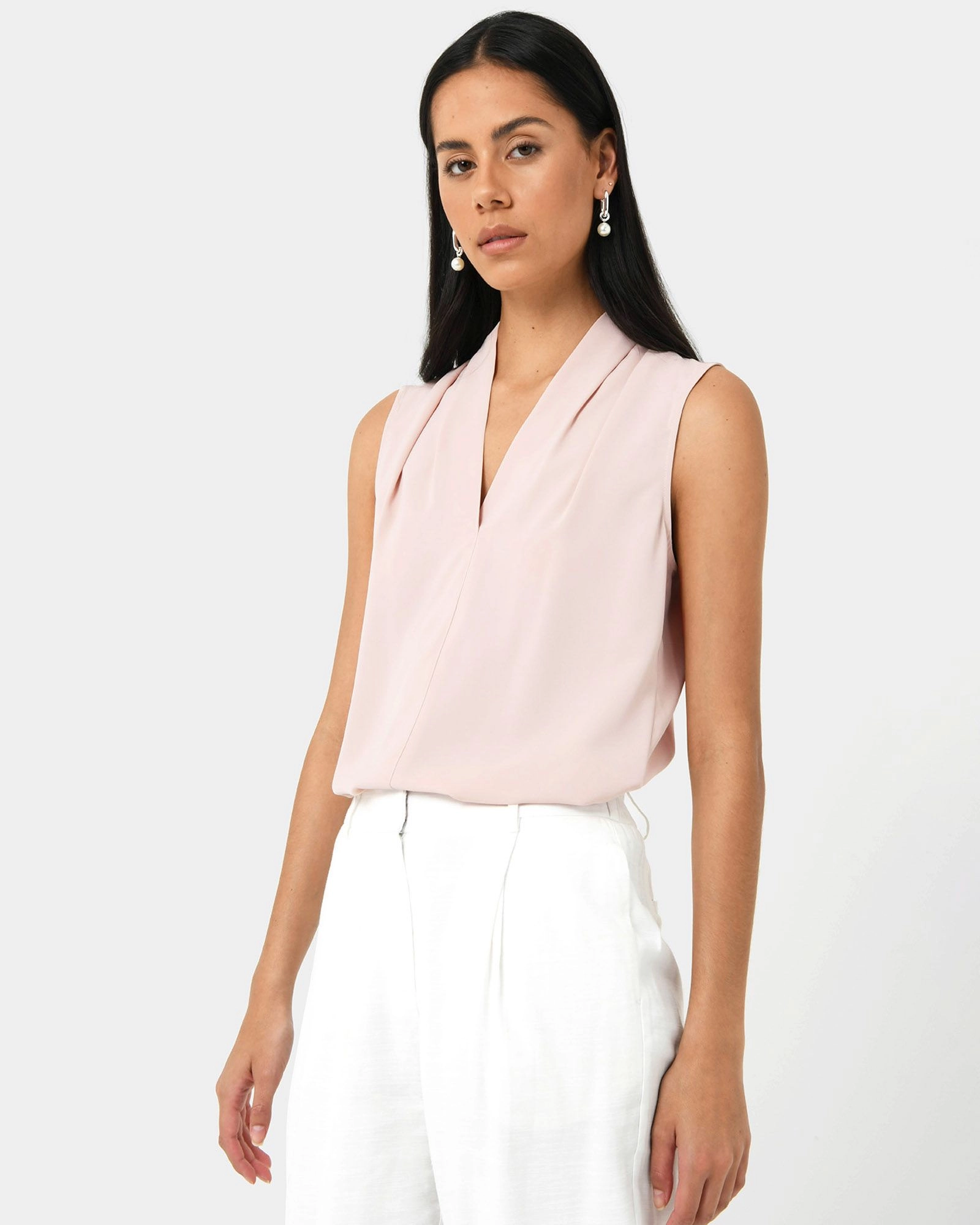 Forcast Clothing - Alivia V-Neck Top