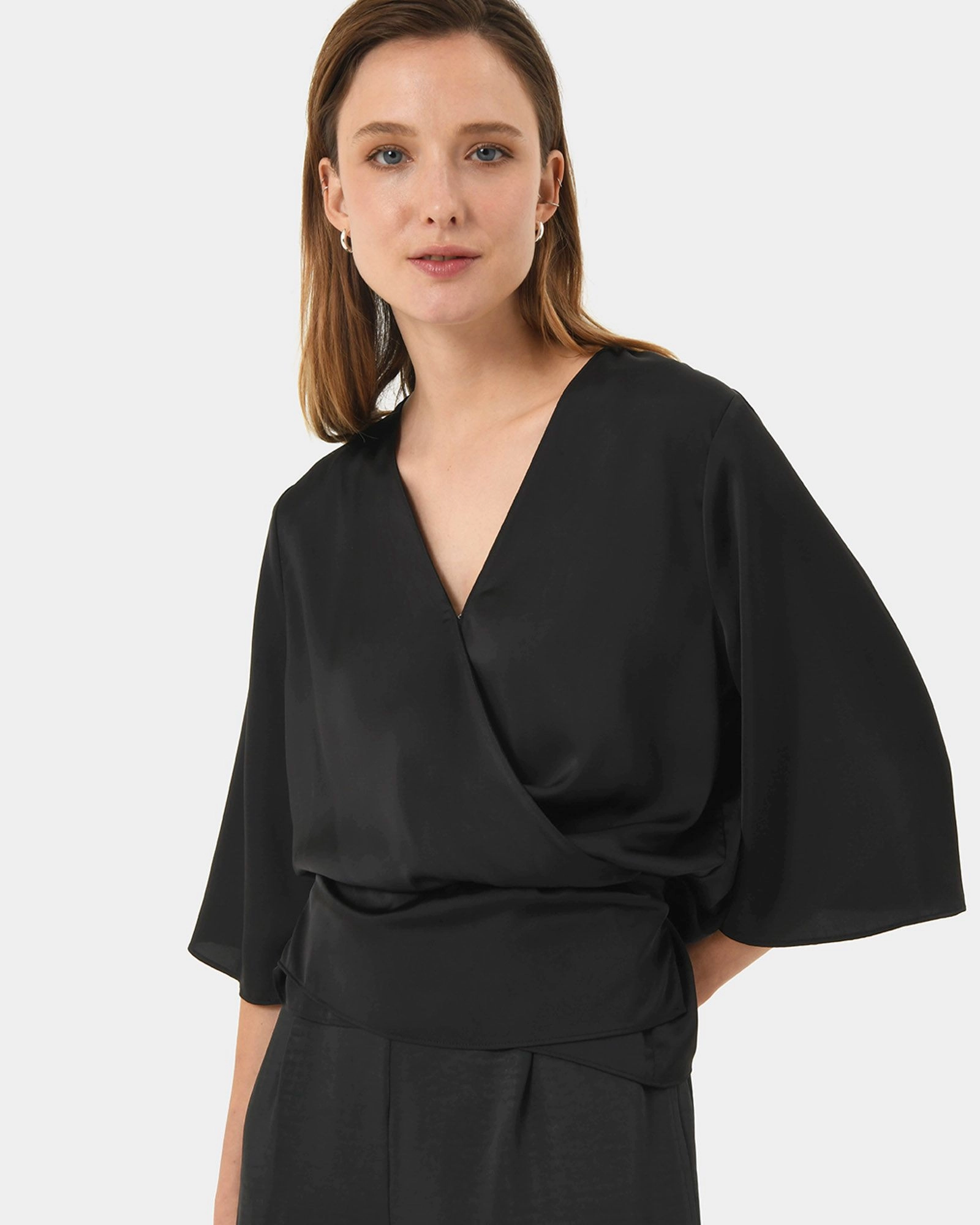 Forcast Clothing - Aviya V-Neck Wrap Blouse