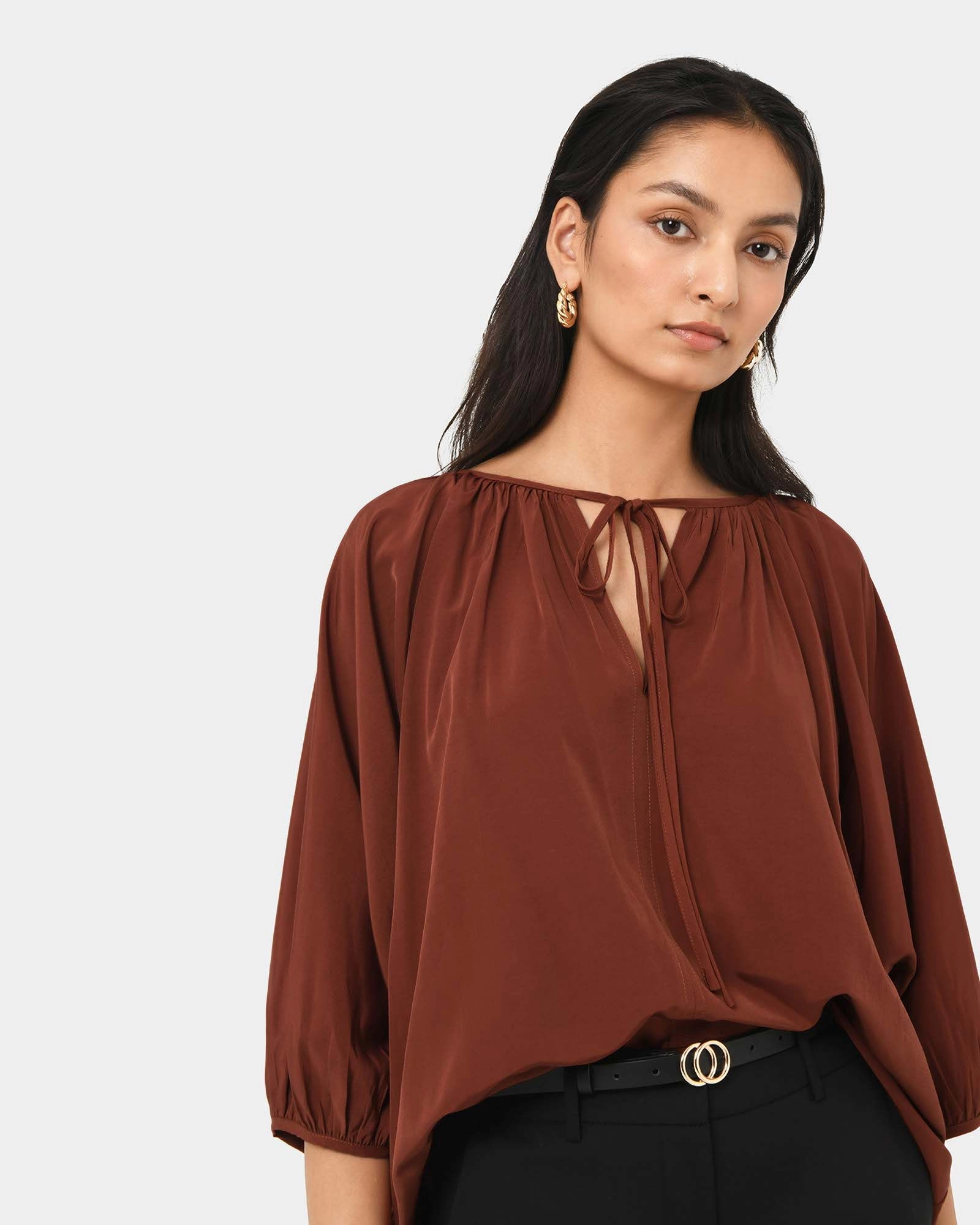 Forcast Clothing - Annalia Dolman Sleeve Top