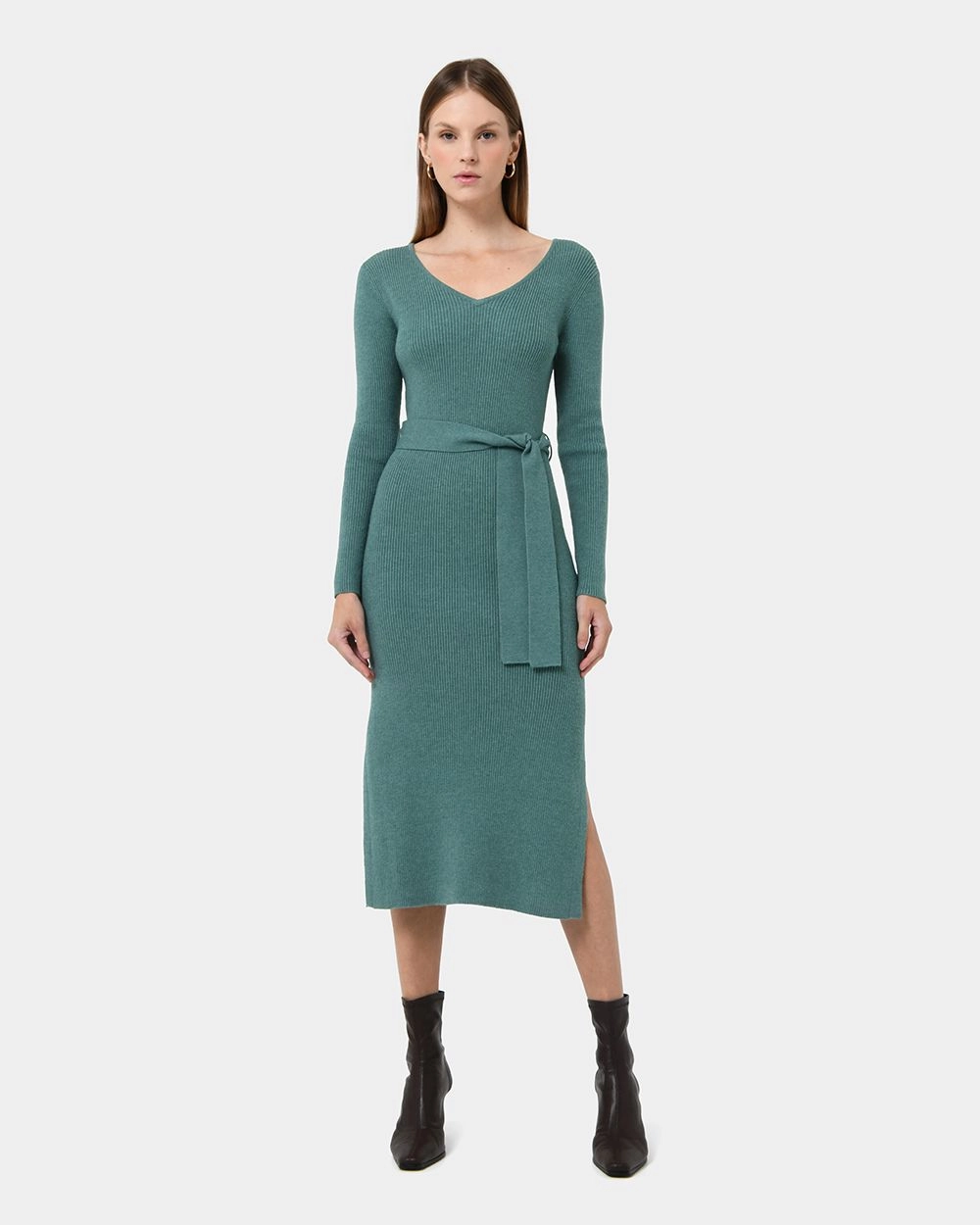 Forcast Clothing - Harriet Tie Waist Knit Dress