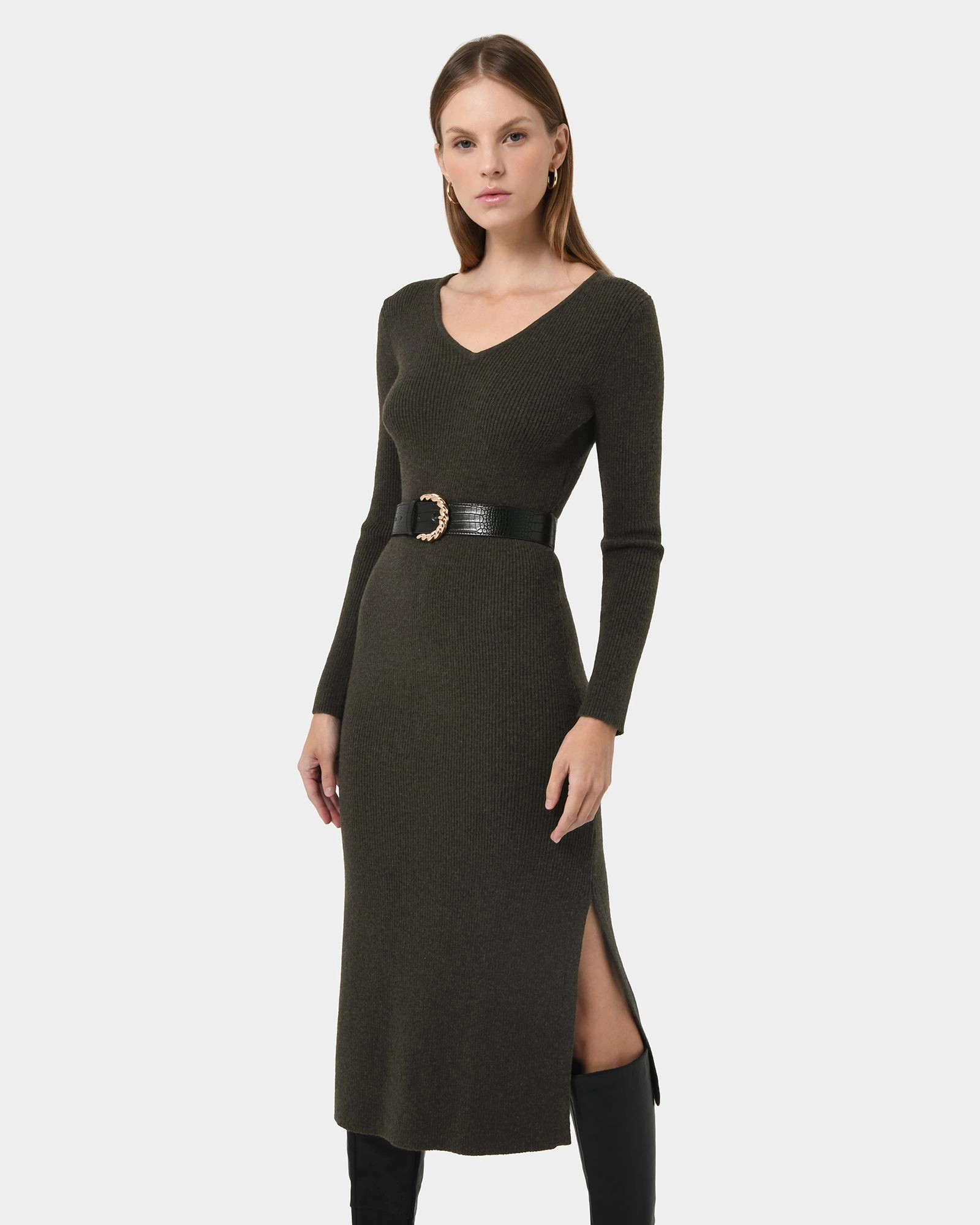 Forcast Clothing - Harriet Tie Waist Knit Dress