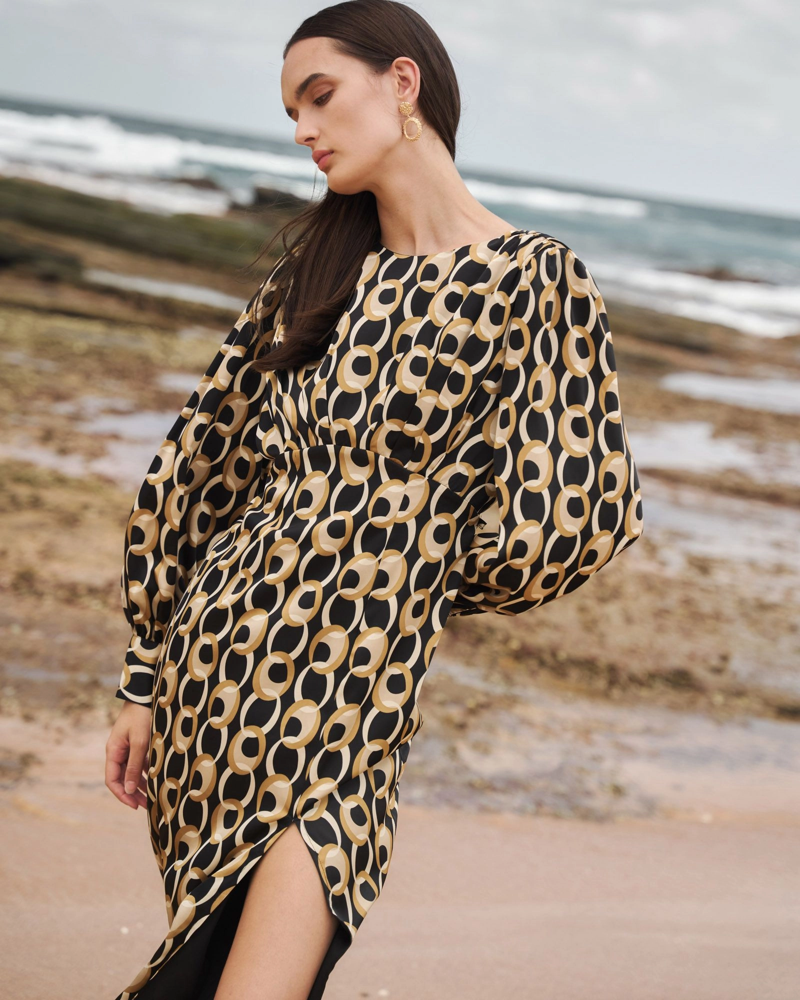 Forcast Clothing - Nour Chain Print Dress