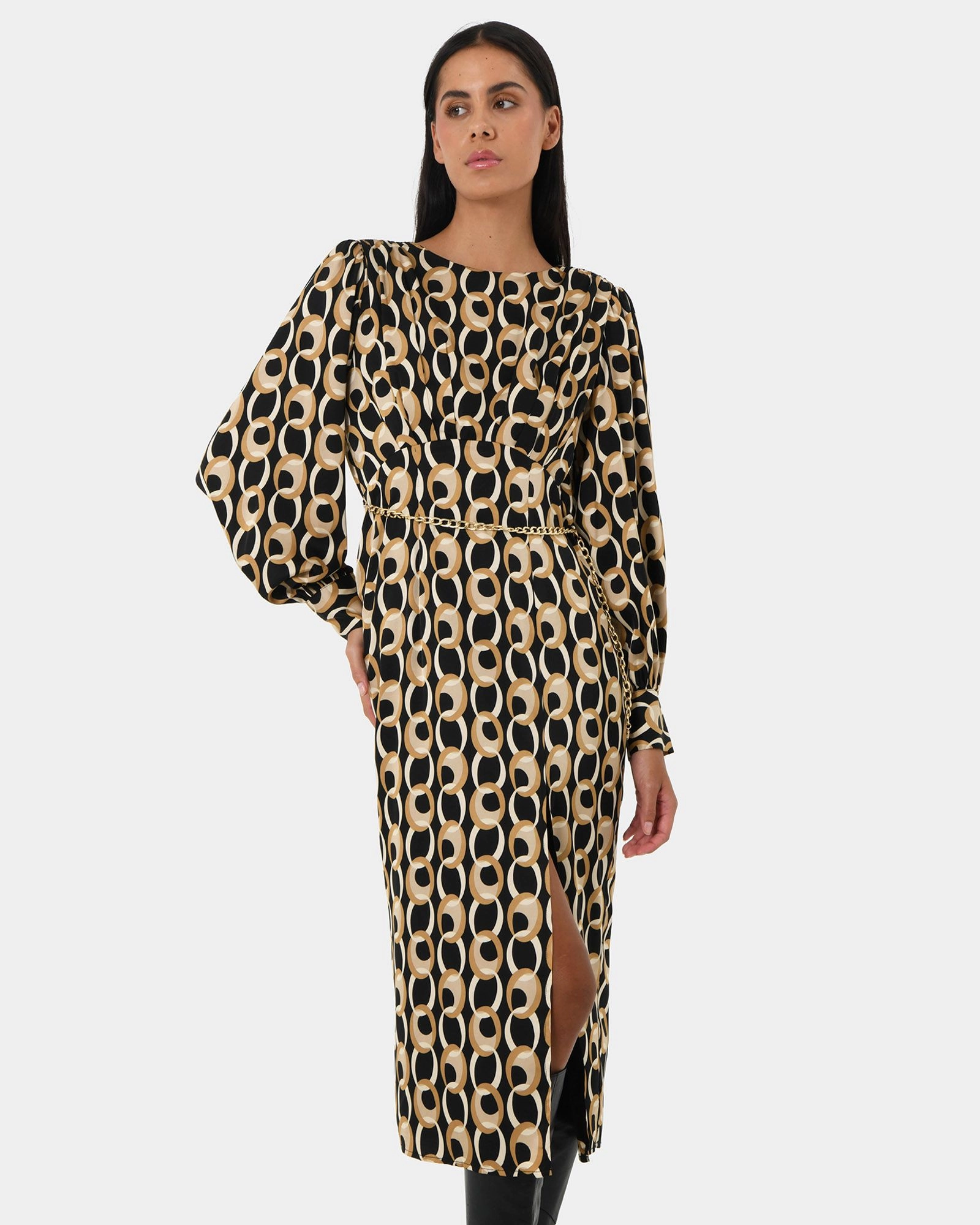 Next chain print dress shop