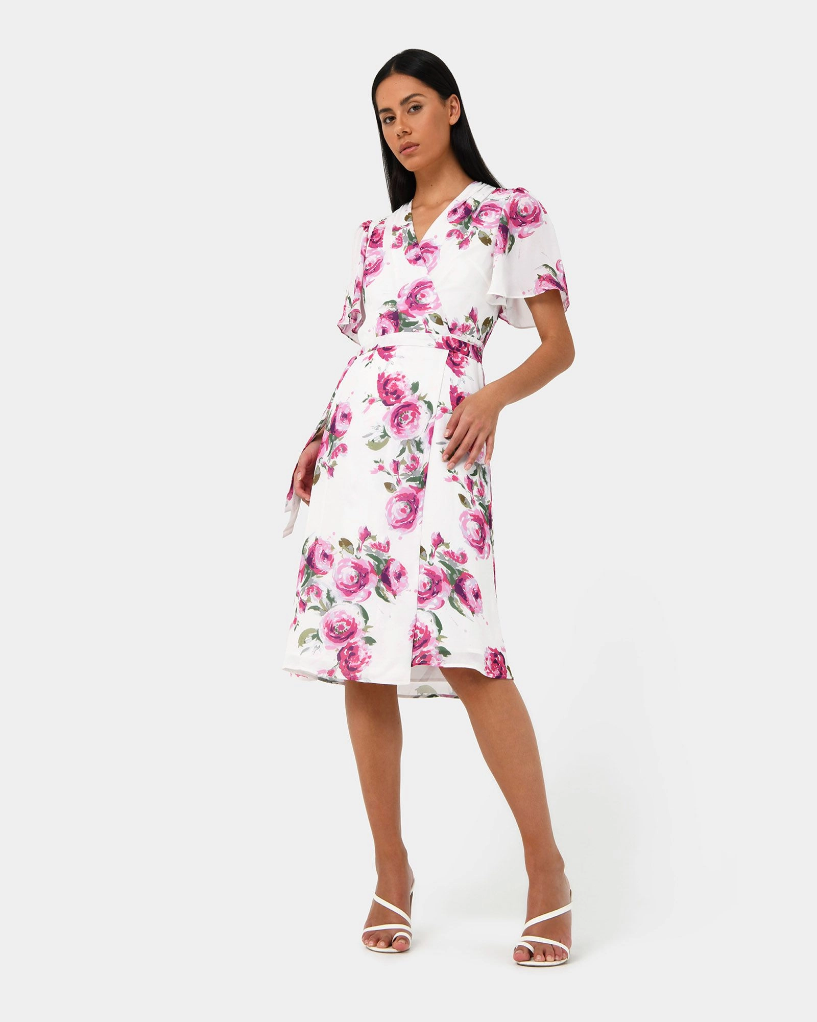 Forcast Clothing - Andrea Floral Wrap Dress