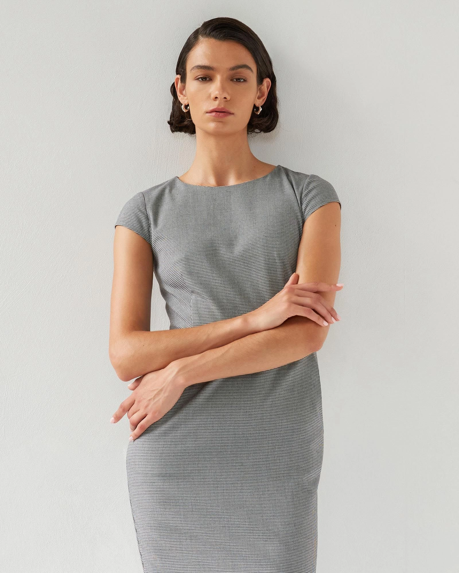 Forcast Clothing - Rein Houndstooth Sheath Dress