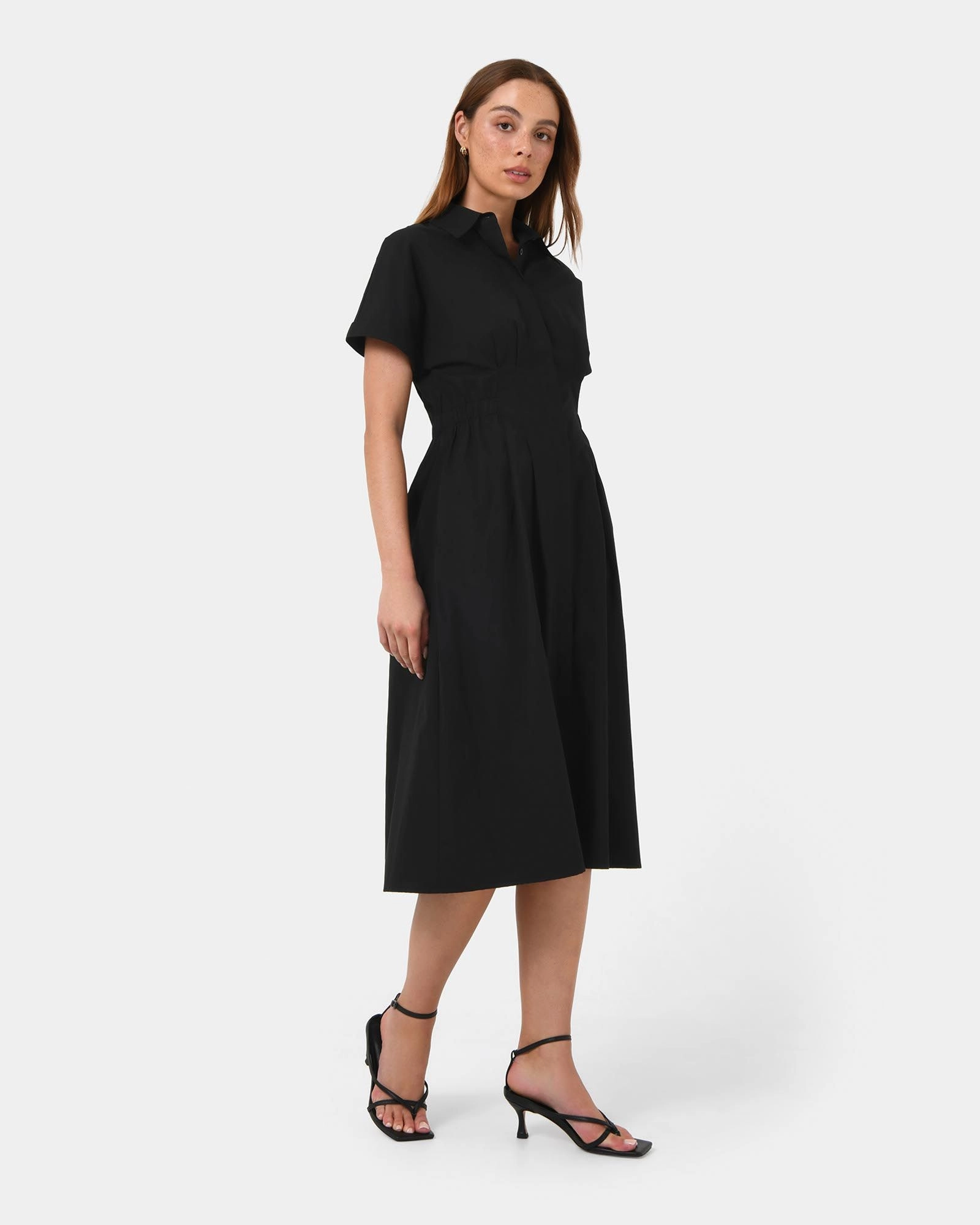 Zara shirt dress black outlet