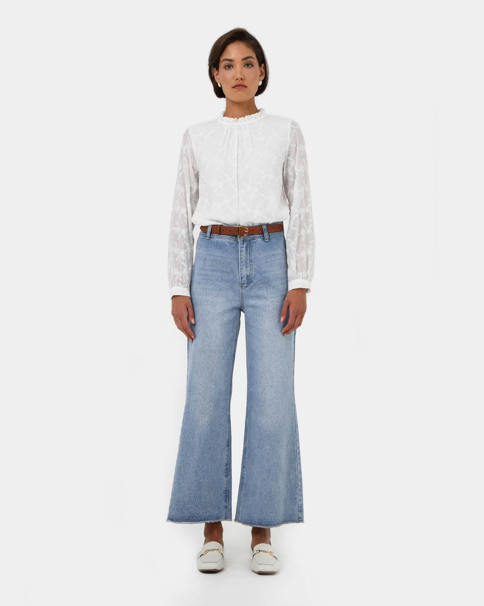 Forcast Clothing - Amalie Wide Leg Jeans