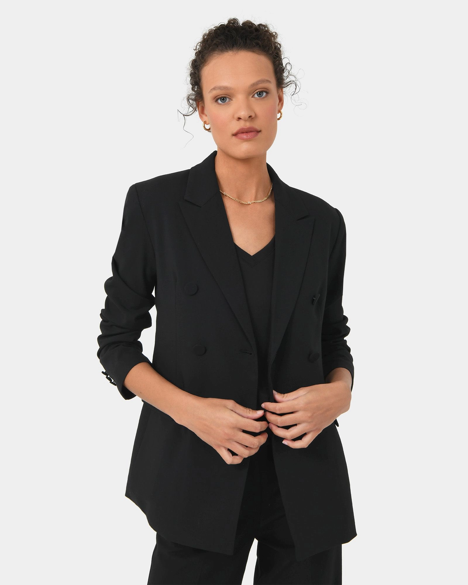Forcast Clothing - Emani Double Breasted Blazer 