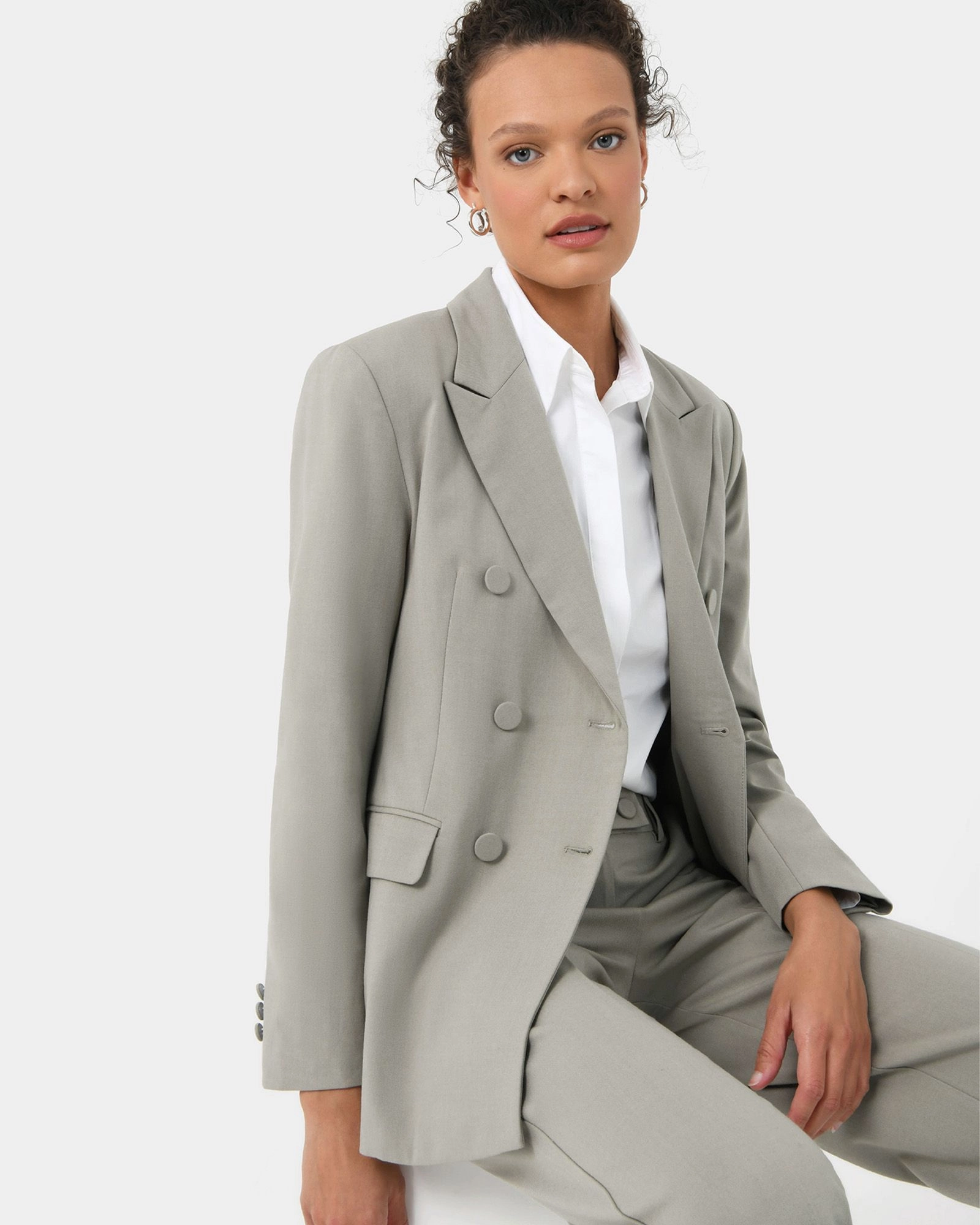 Forcast Clothing - Emani Double Breasted Blazer