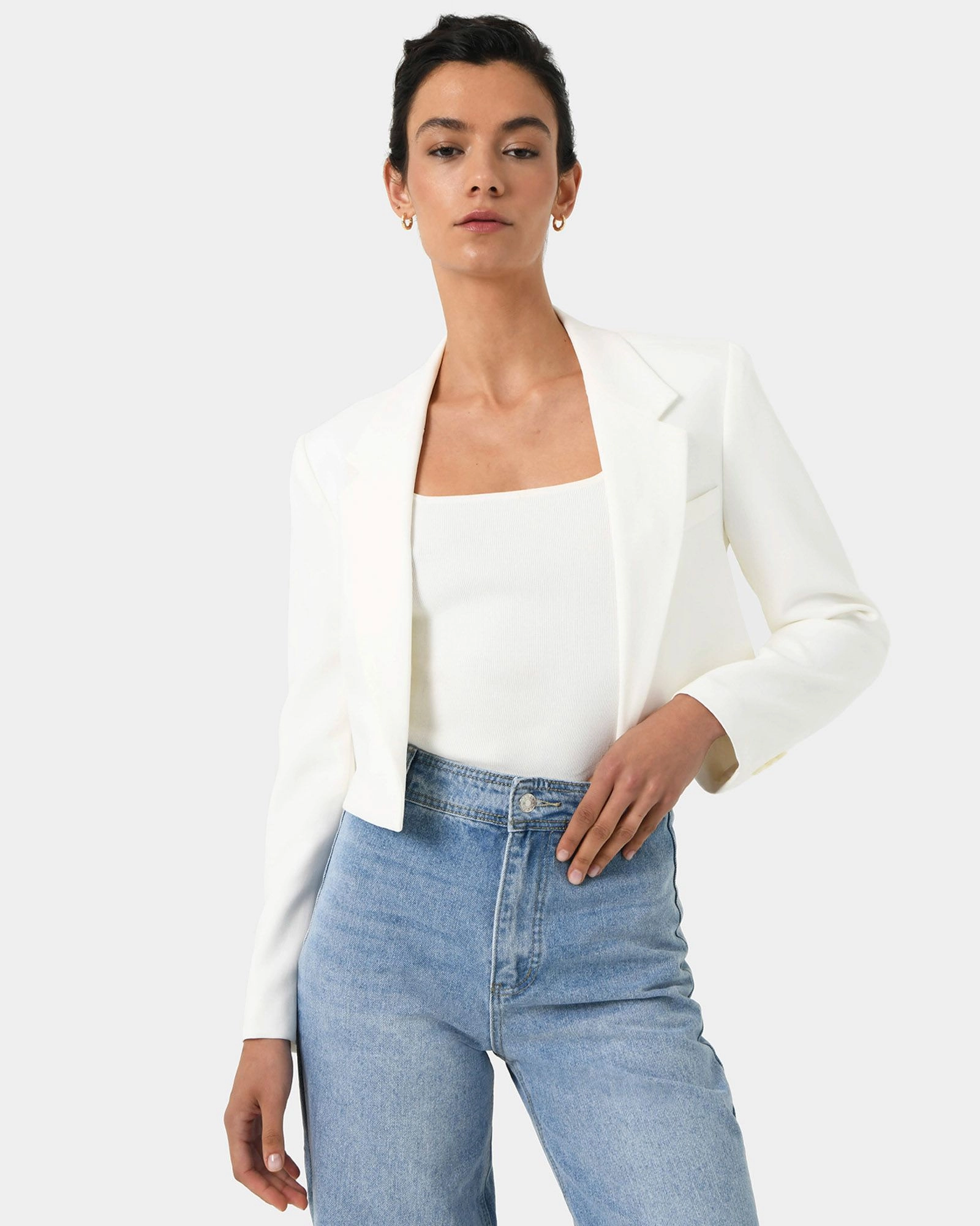 Forcast Clothing - Nikki Cropped Blazer