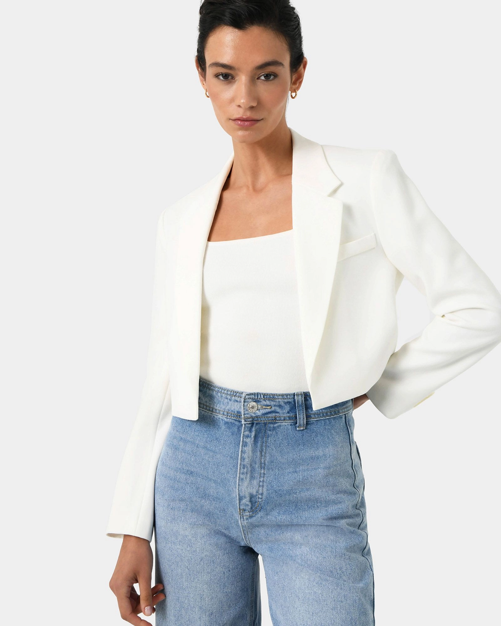 Forcast Clothing - Nikki Cropped Blazer
