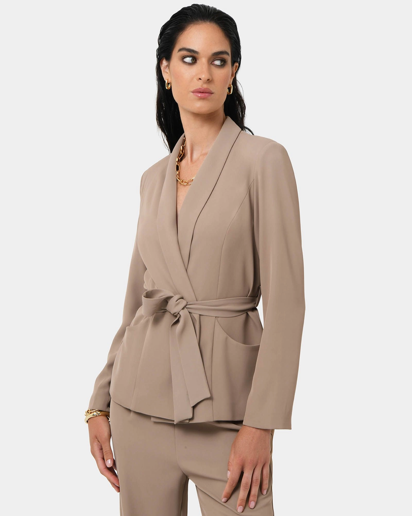 Forcast Clothing - Rain Belted Blazer 