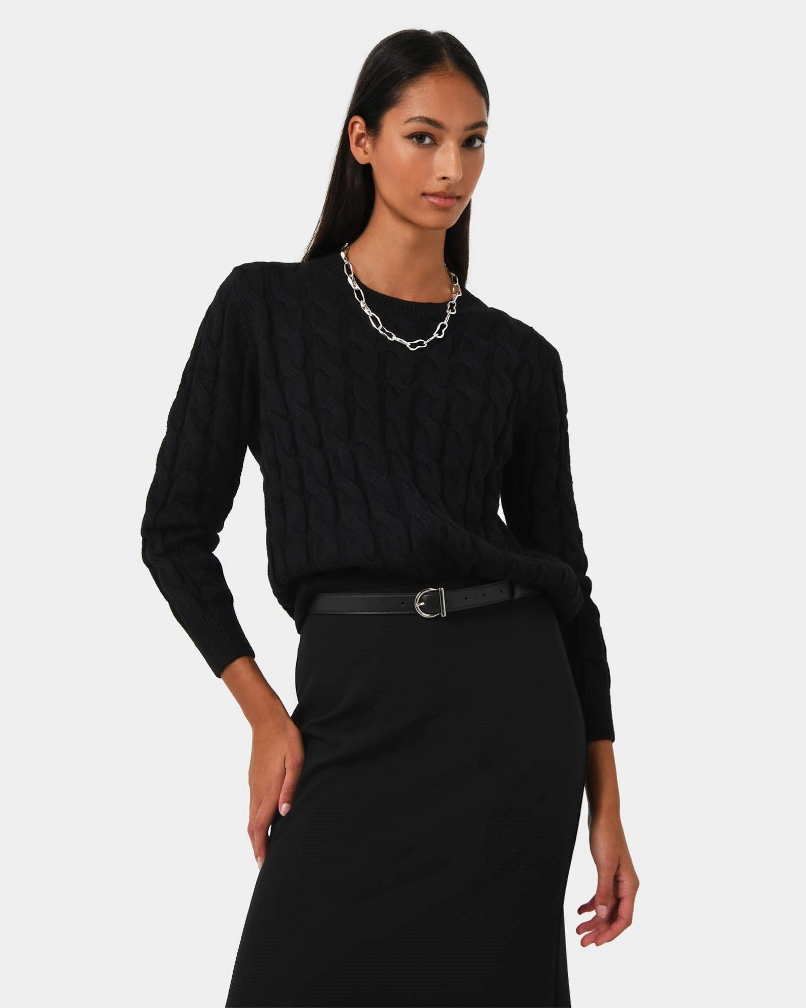 Forcast Clothing - Janna Cable Jumper 