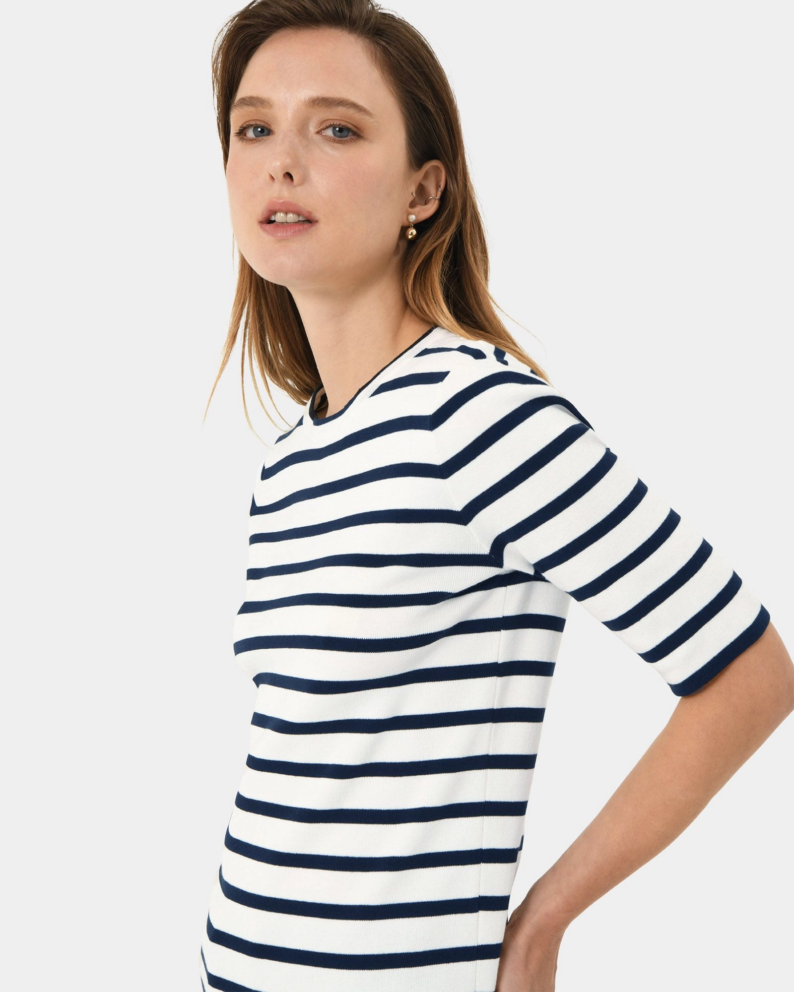 Forcast Clothing - Gaia Stripe Knit Top