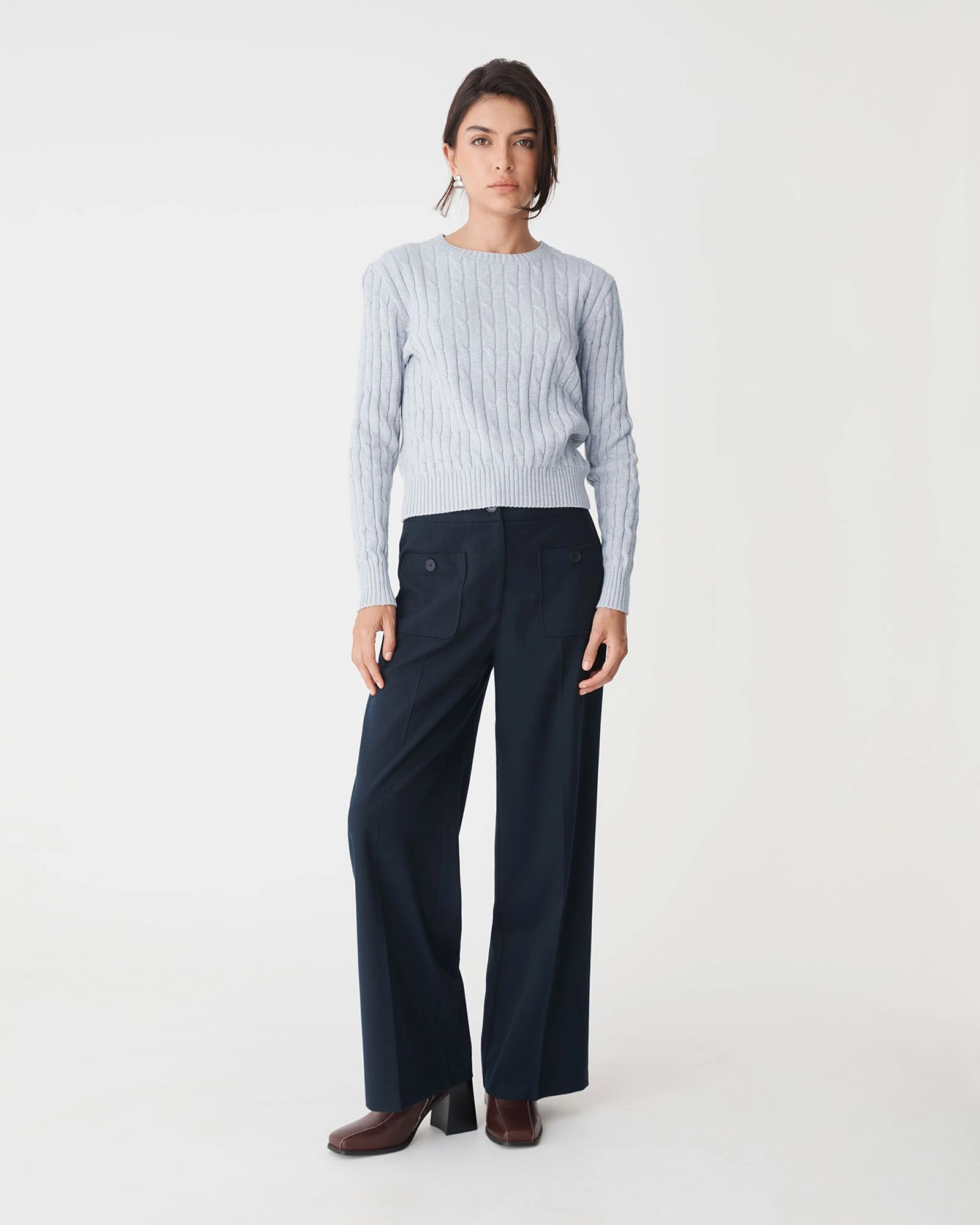 Forcast Clothing - Juanita Cotton Cable Knit