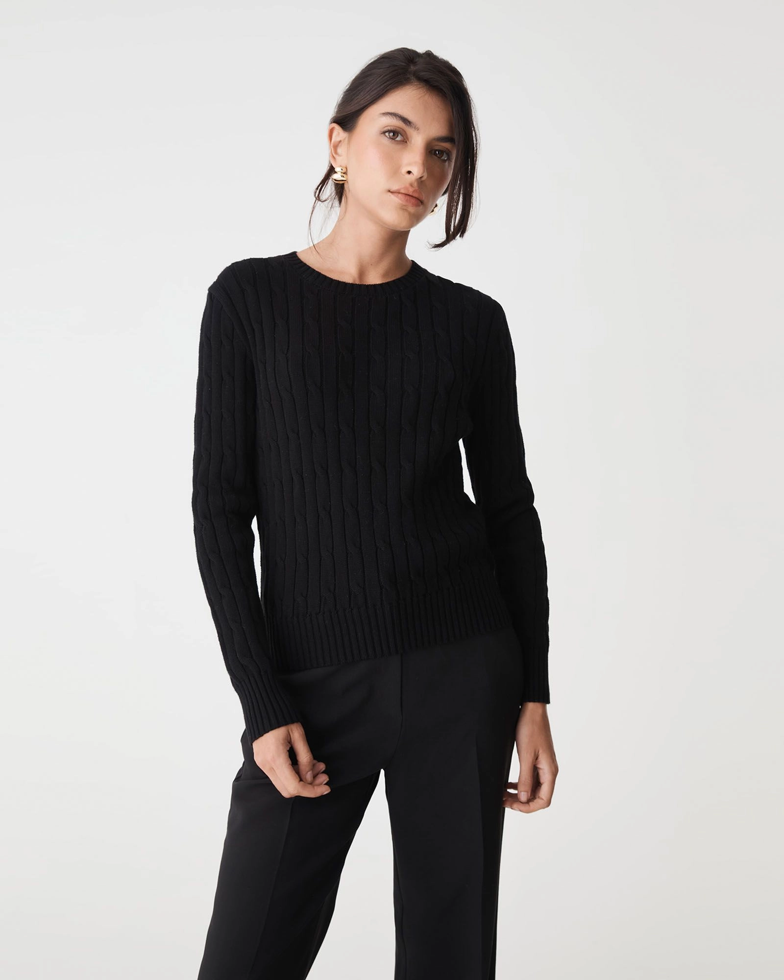 Forcast Clothing - Juanita Cotton Cable Knit