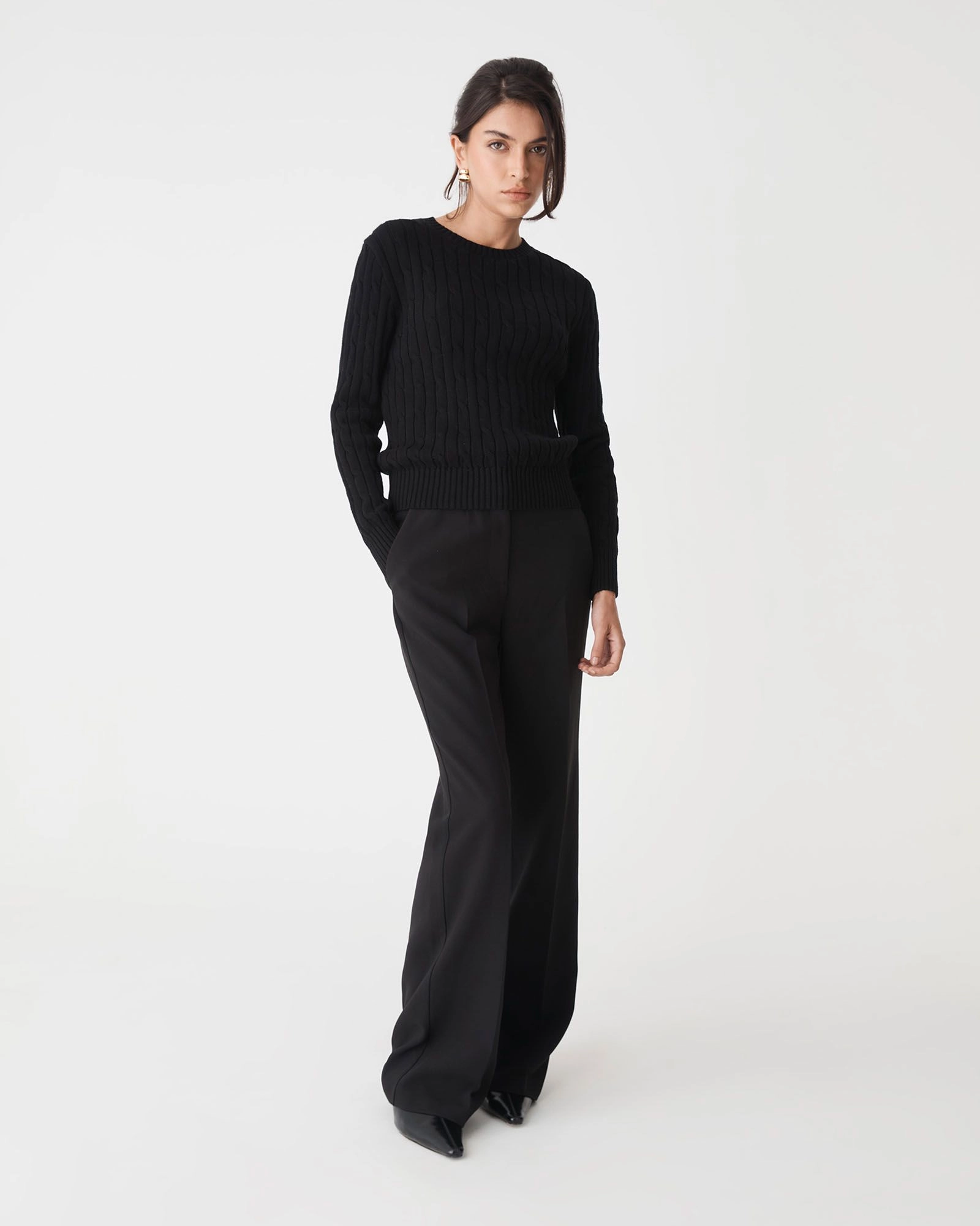 Forcast Clothing - Juanita Cotton Cable Knit