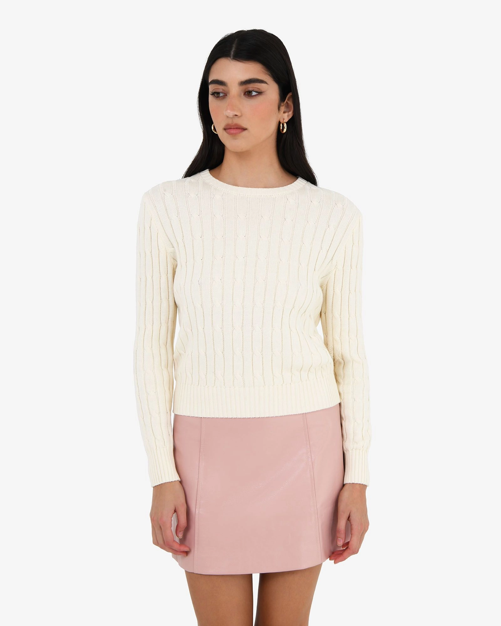 Forcast Clothing - Juanita Cotton Cable Knit