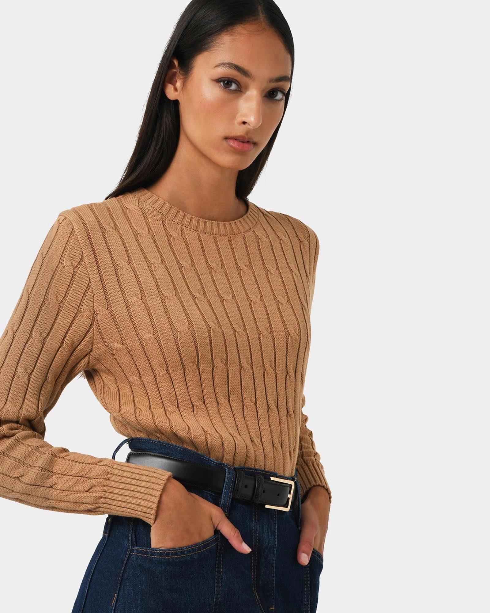 Forcast Clothing - Juanita Cotton Cable Knit