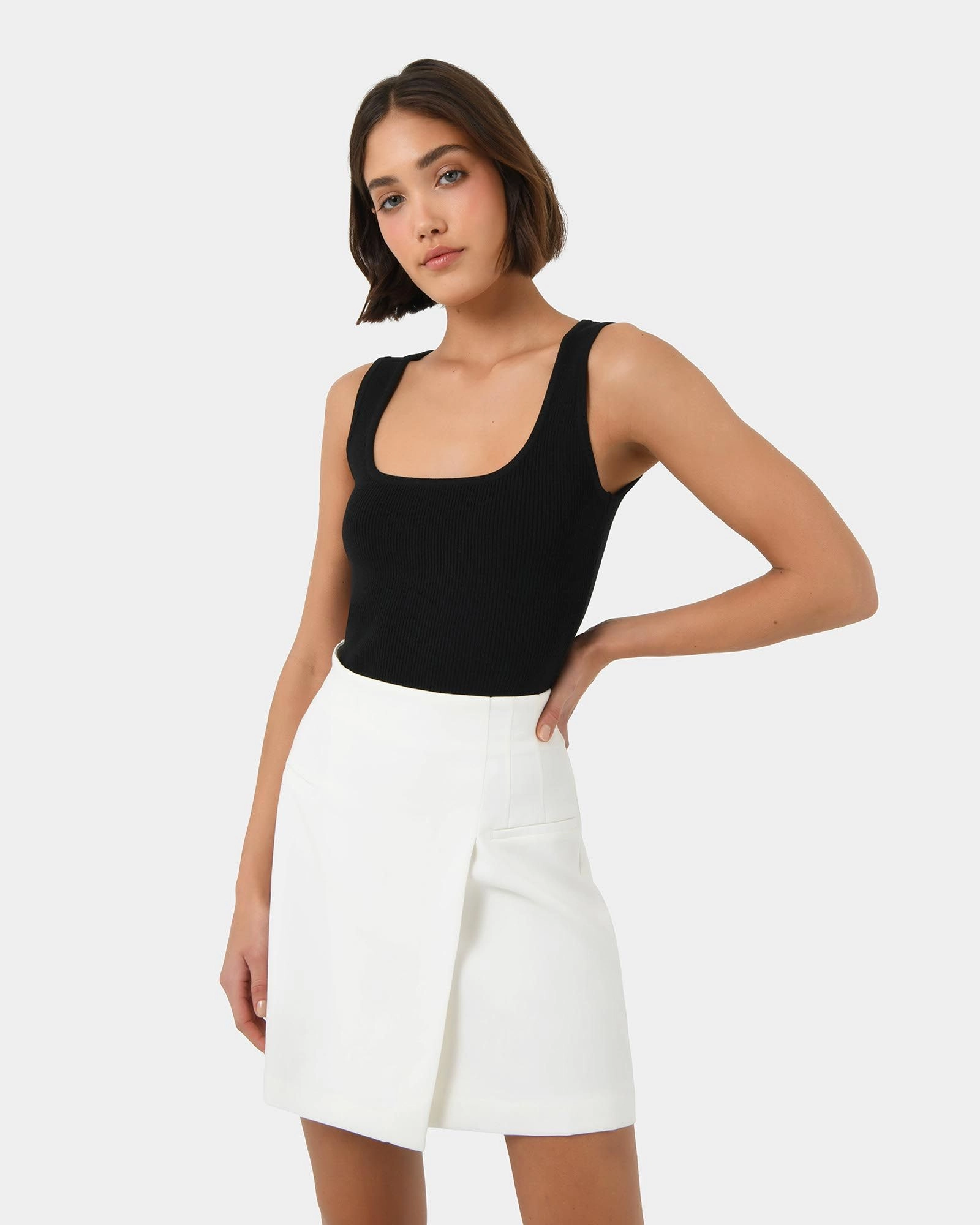 Forcast Clothing - Vivi Rib Knit Tank Top