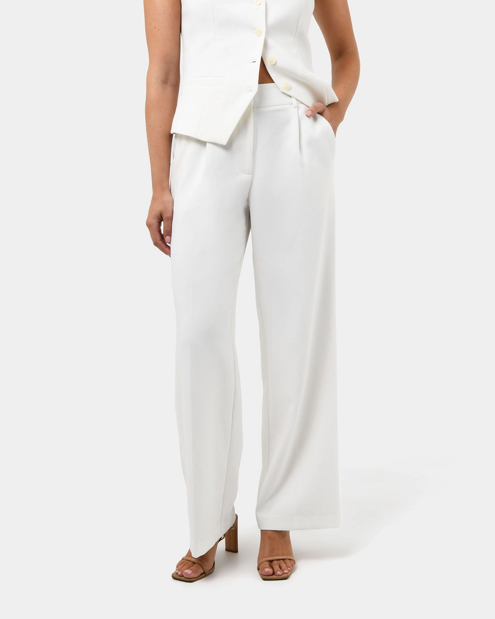 Forcast Clothing - Nikki Tailored Wide Leg Pants