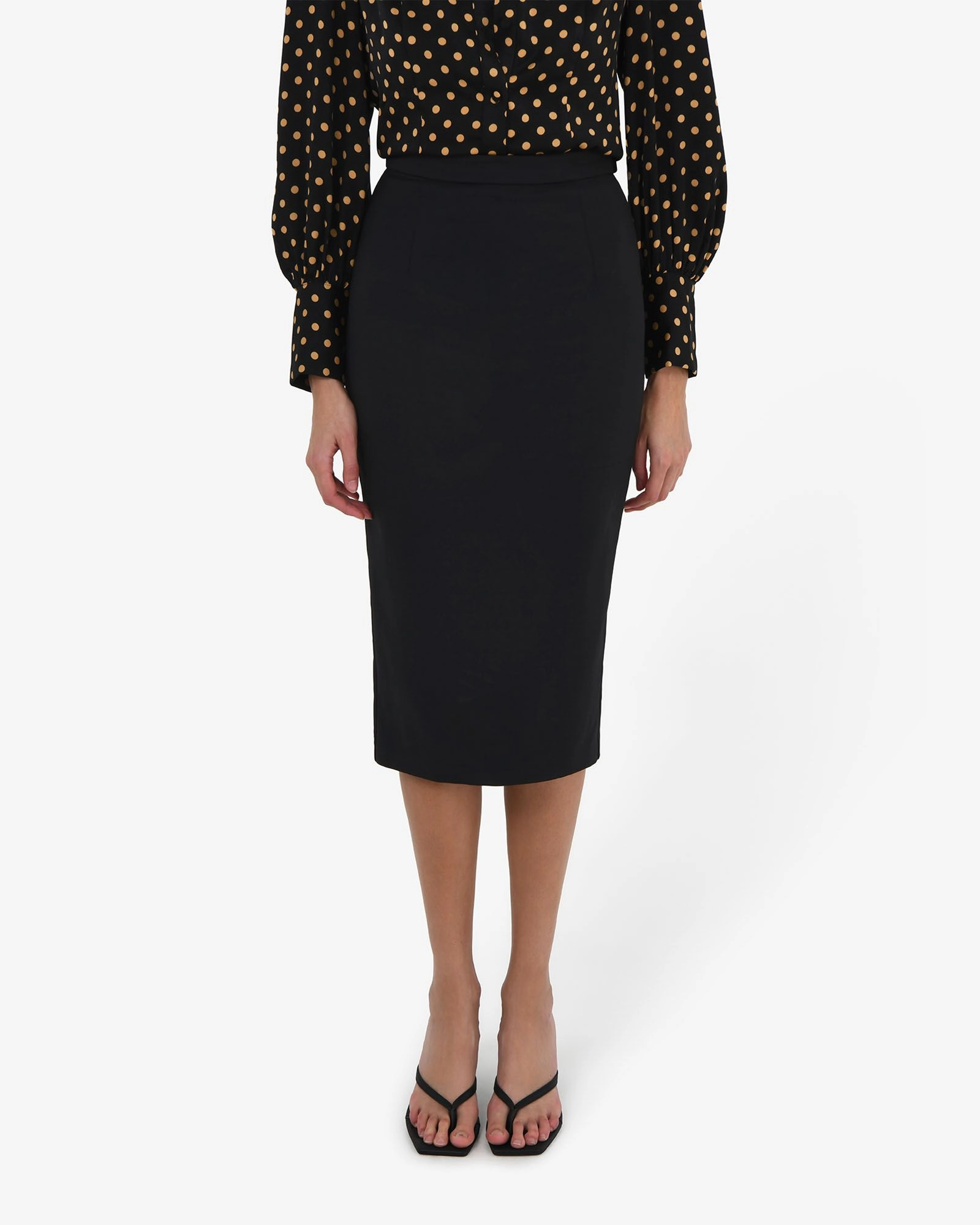 Forcast Clothing - Safira Midi Pencil Skirt 