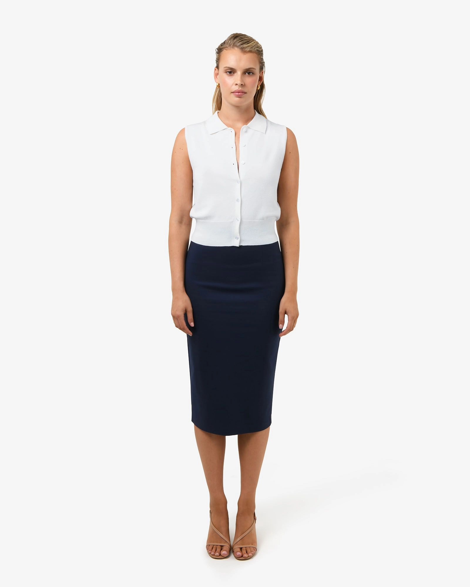 Forcast Clothing - Safira Midi Pencil Skirt