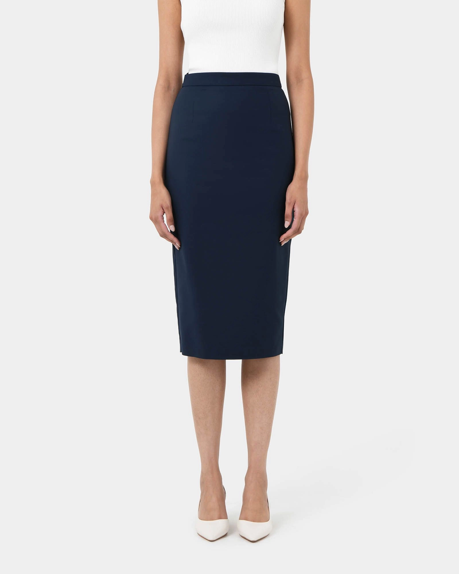 Forcast Clothing - Safira Midi Pencil Skirt