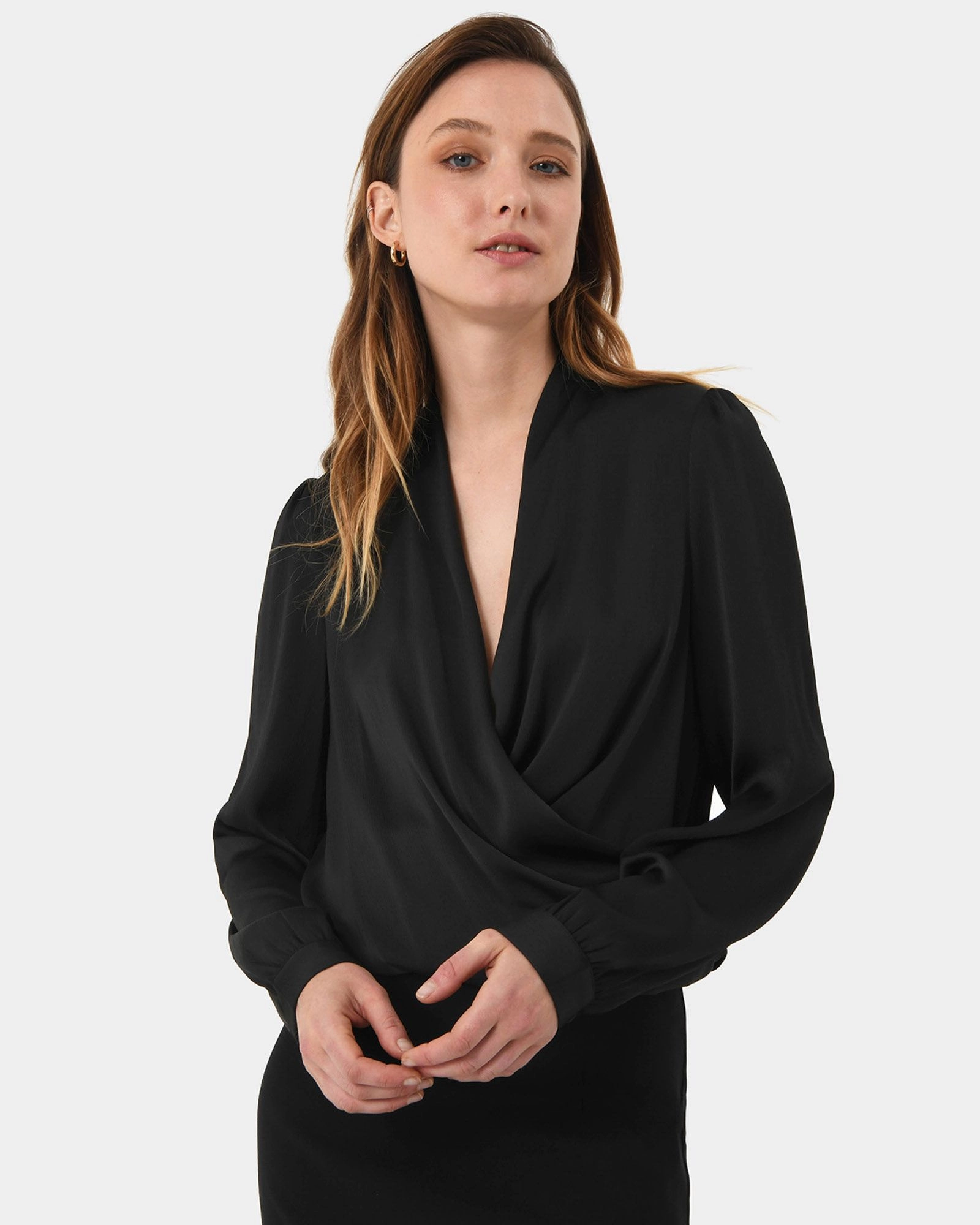 Forcast Clothing - Janae Crossover Blouse 