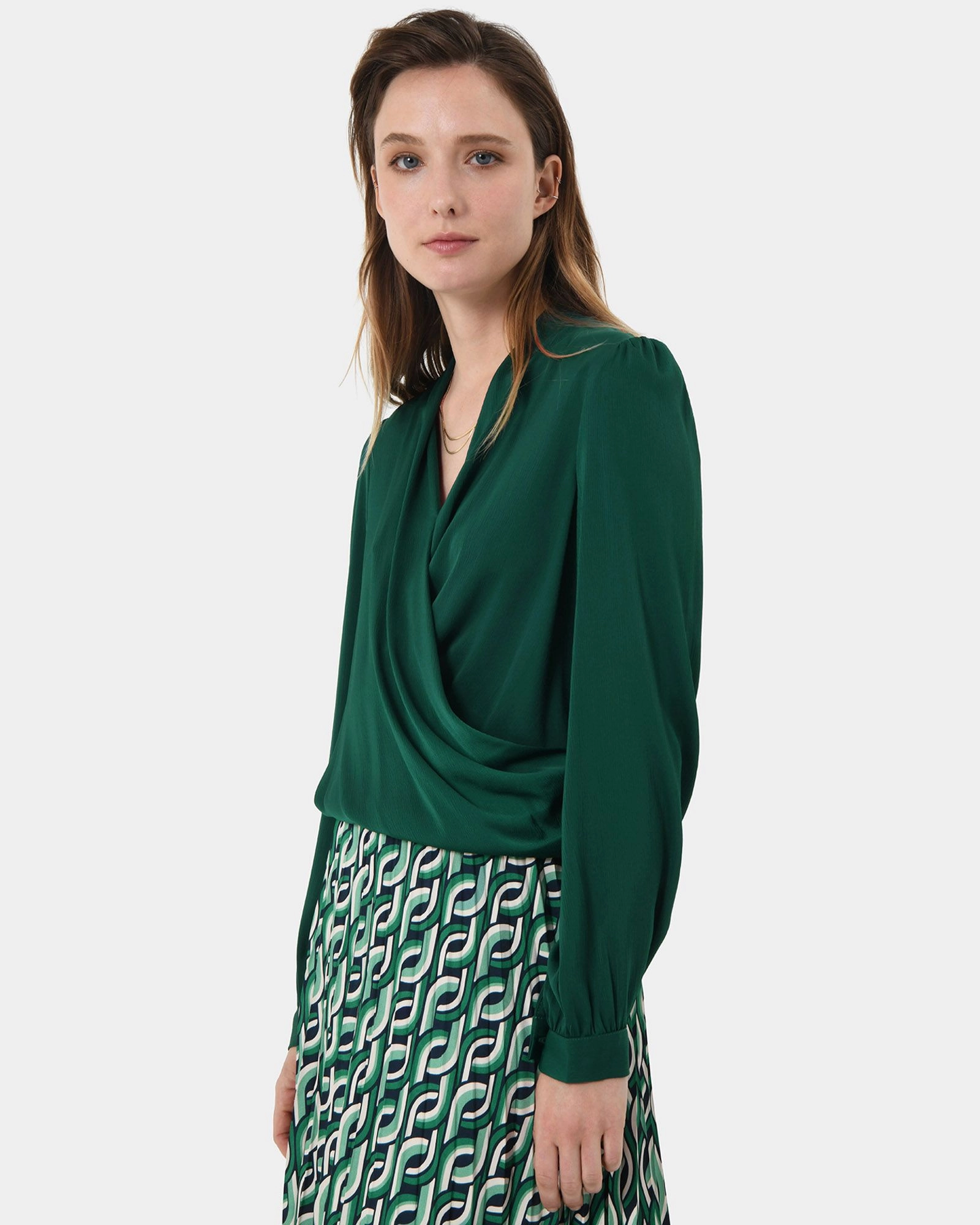 Forcast Clothing - Janae Crossover Blouse 