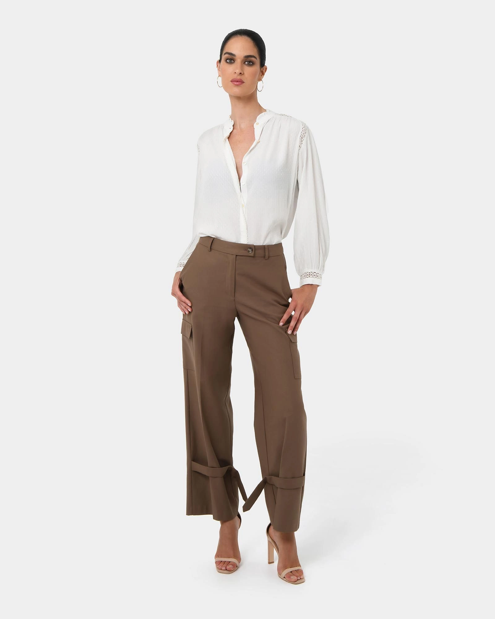  Forcast Clothing - Giorga Lace Trim Blouse