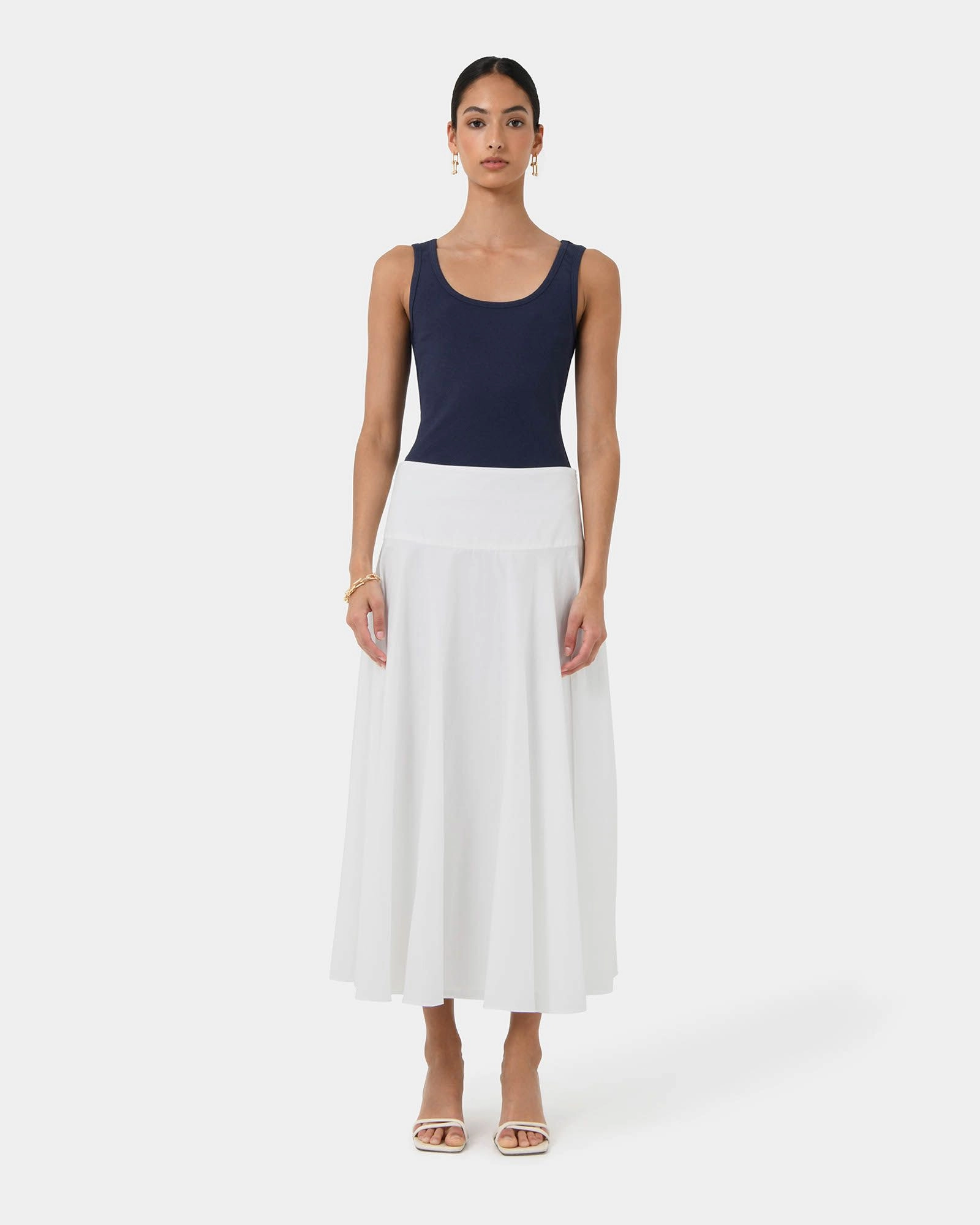Forcast Clothing - Devin Ribbed Singlet Top