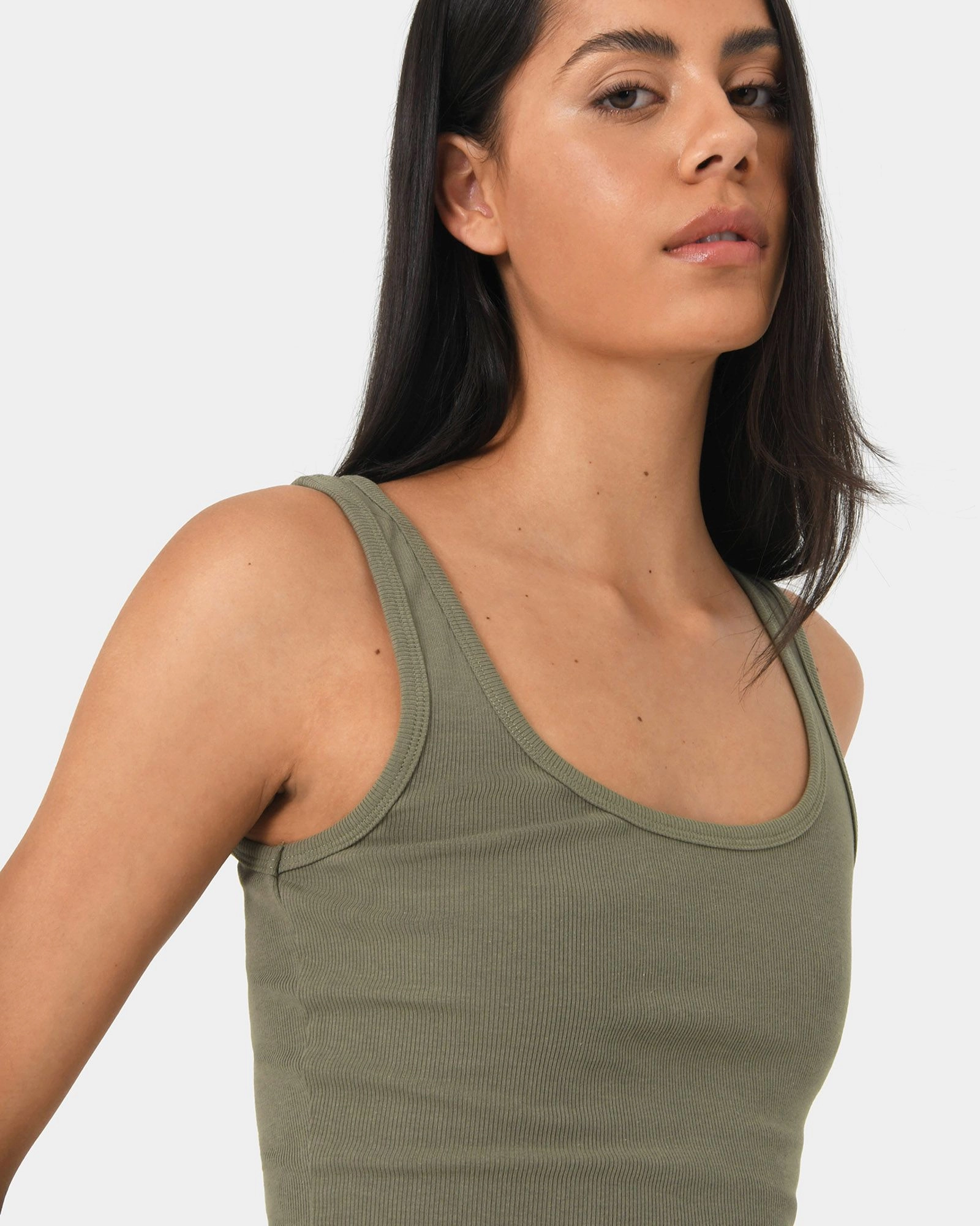 Forcast Clothing - Devin Ribbed Singlet Top