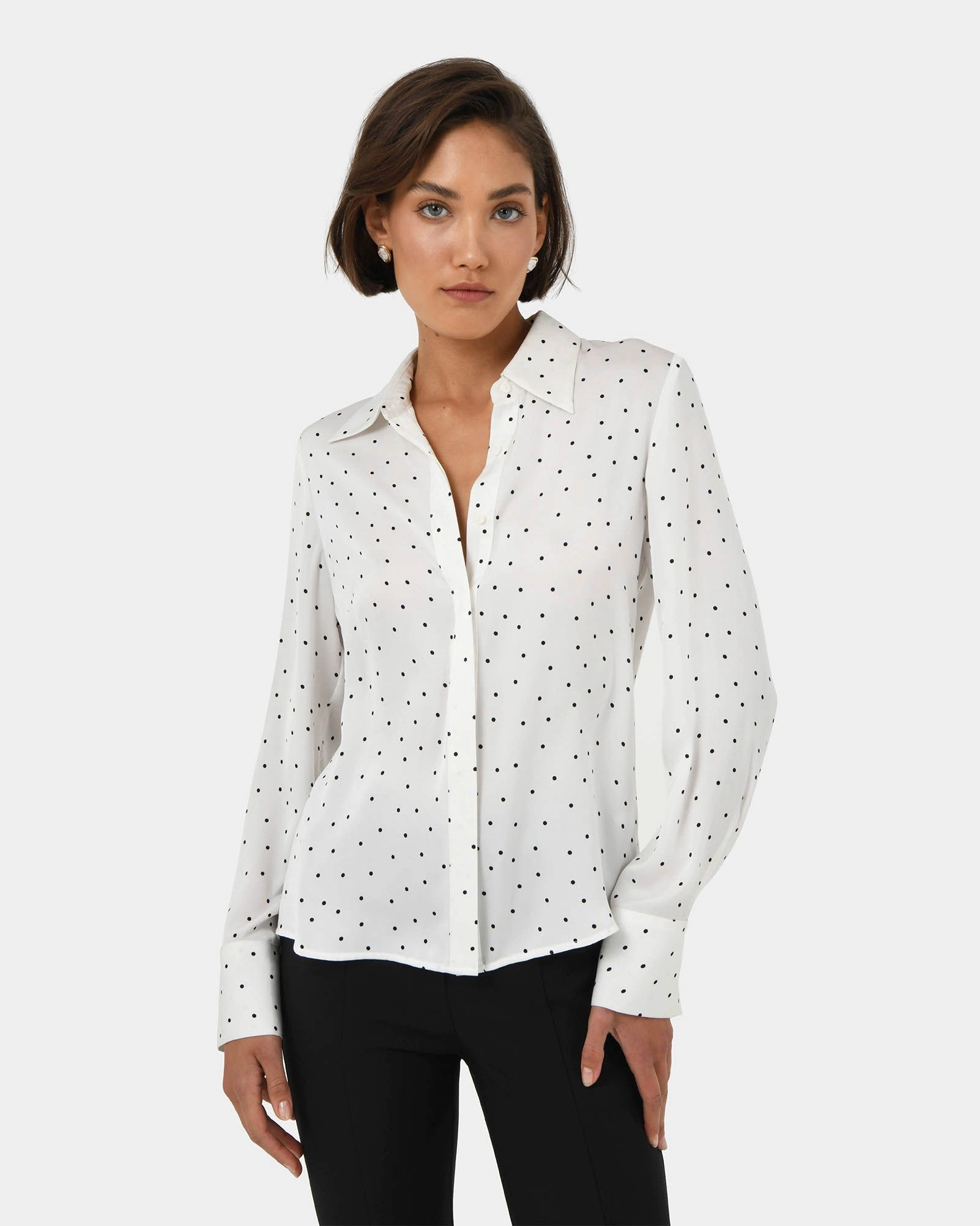 Forcast Clothing - Lesly Polka Dot Blouse 