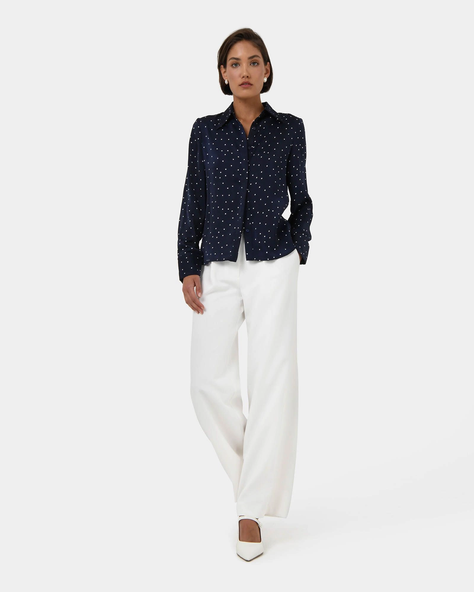 Forcast Clothing - Lesly Polka Dot Blouse 